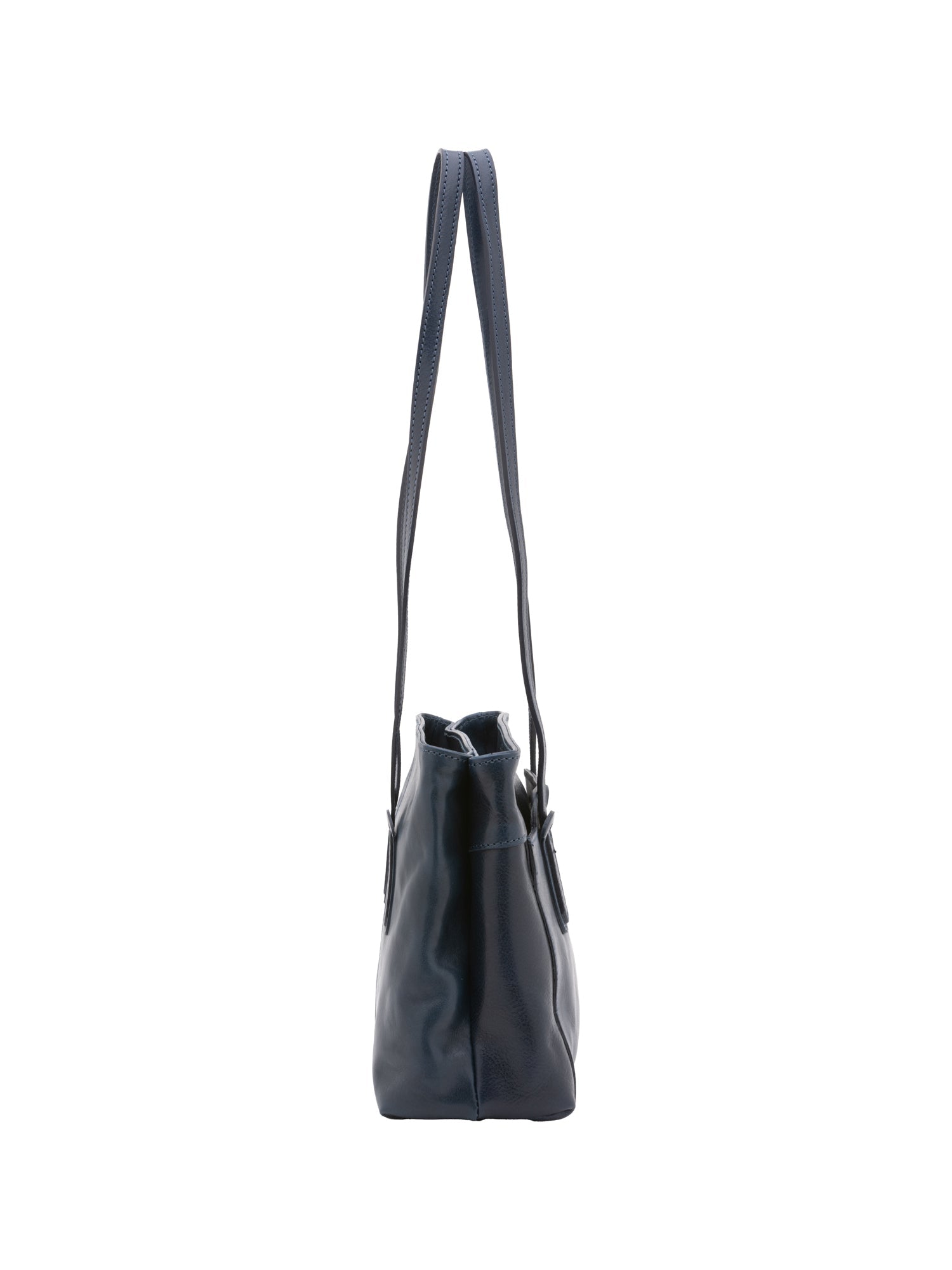 Borsa a spalla da donna Vera pelle 5520-Blu I Fratelli