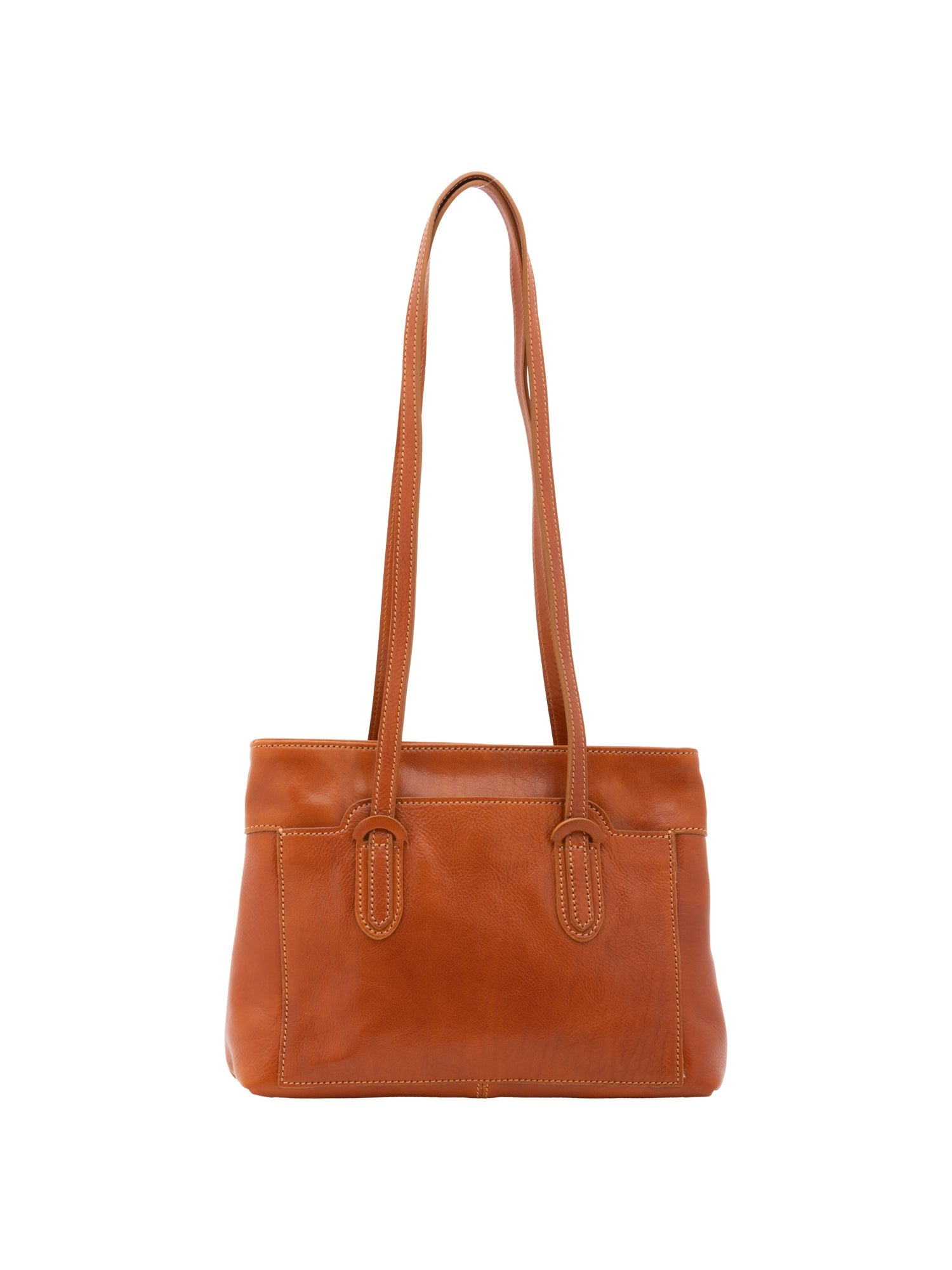 Borsa a spalla da donna Vera pelle 5520-Cognac I Fratelli
