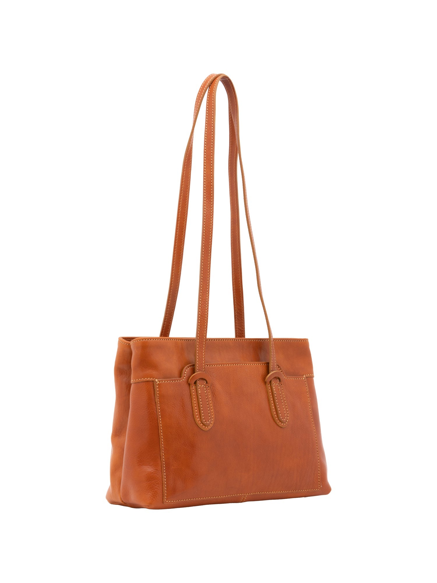 Borsa a spalla da donna Vera pelle 5520-Cognac I Fratelli