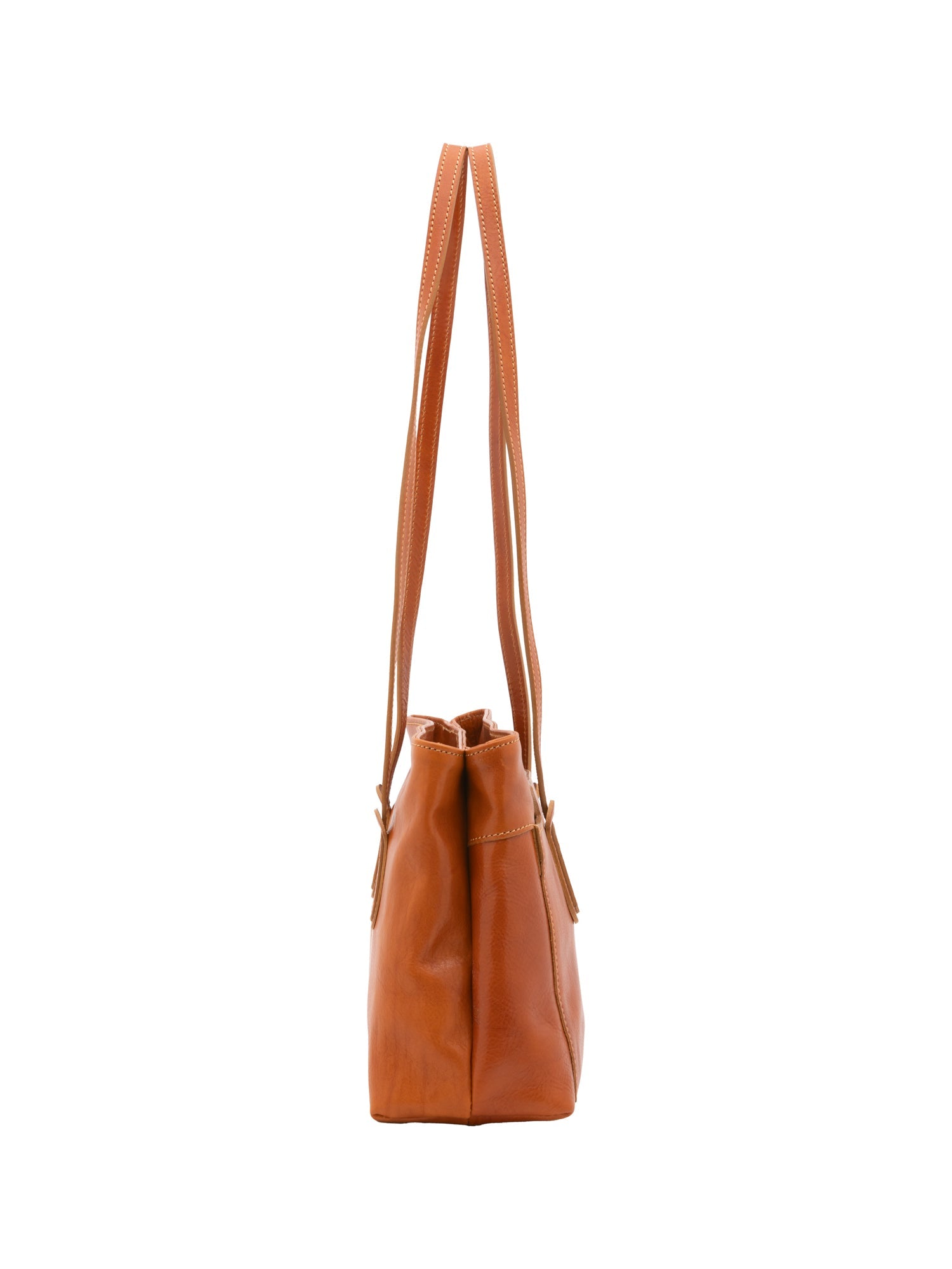 Borsa a spalla da donna Vera pelle 5520-Cognac I Fratelli