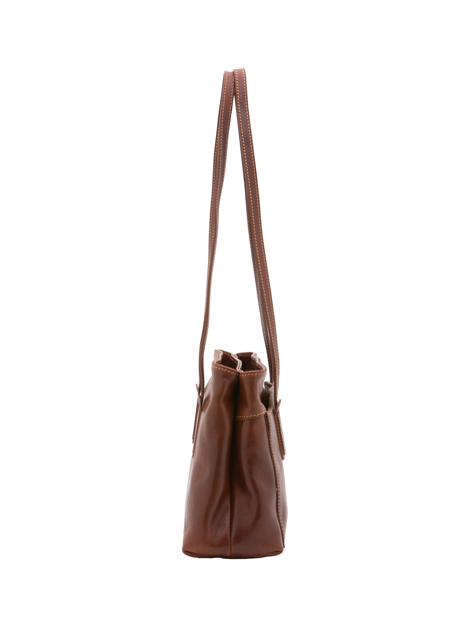 Borsa a spalla da donna Vera pelle 5520-Marrone I Fratelli