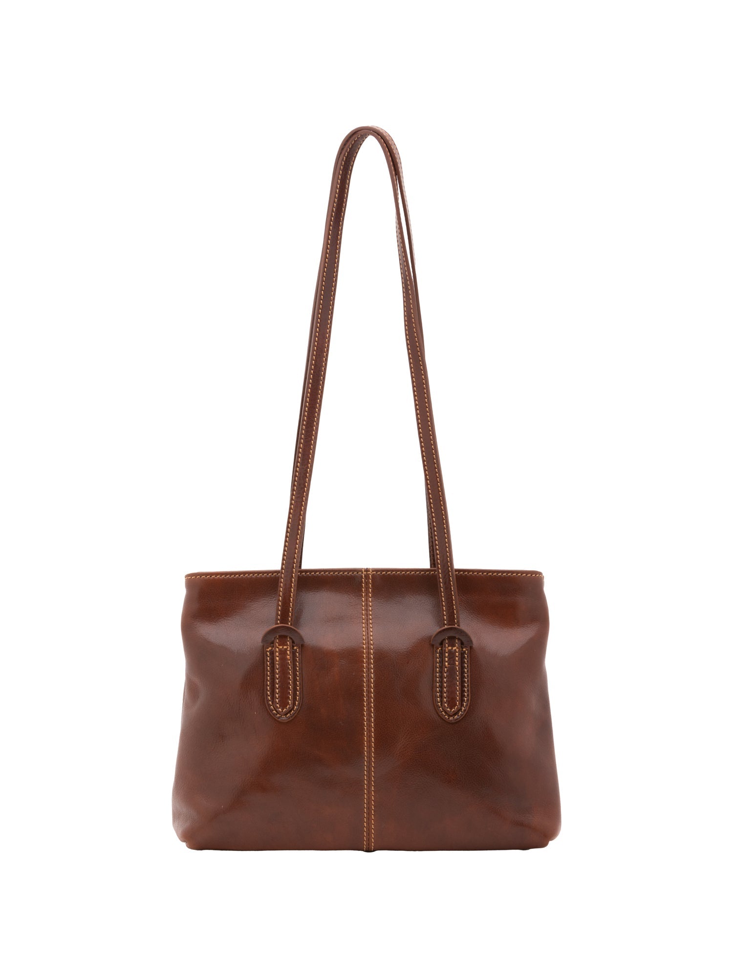 Borsa a spalla da donna Vera pelle 5520-Marrone I Fratelli