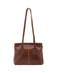 Borsa a spalla da donna Vera pelle 5520-Marrone I Fratelli