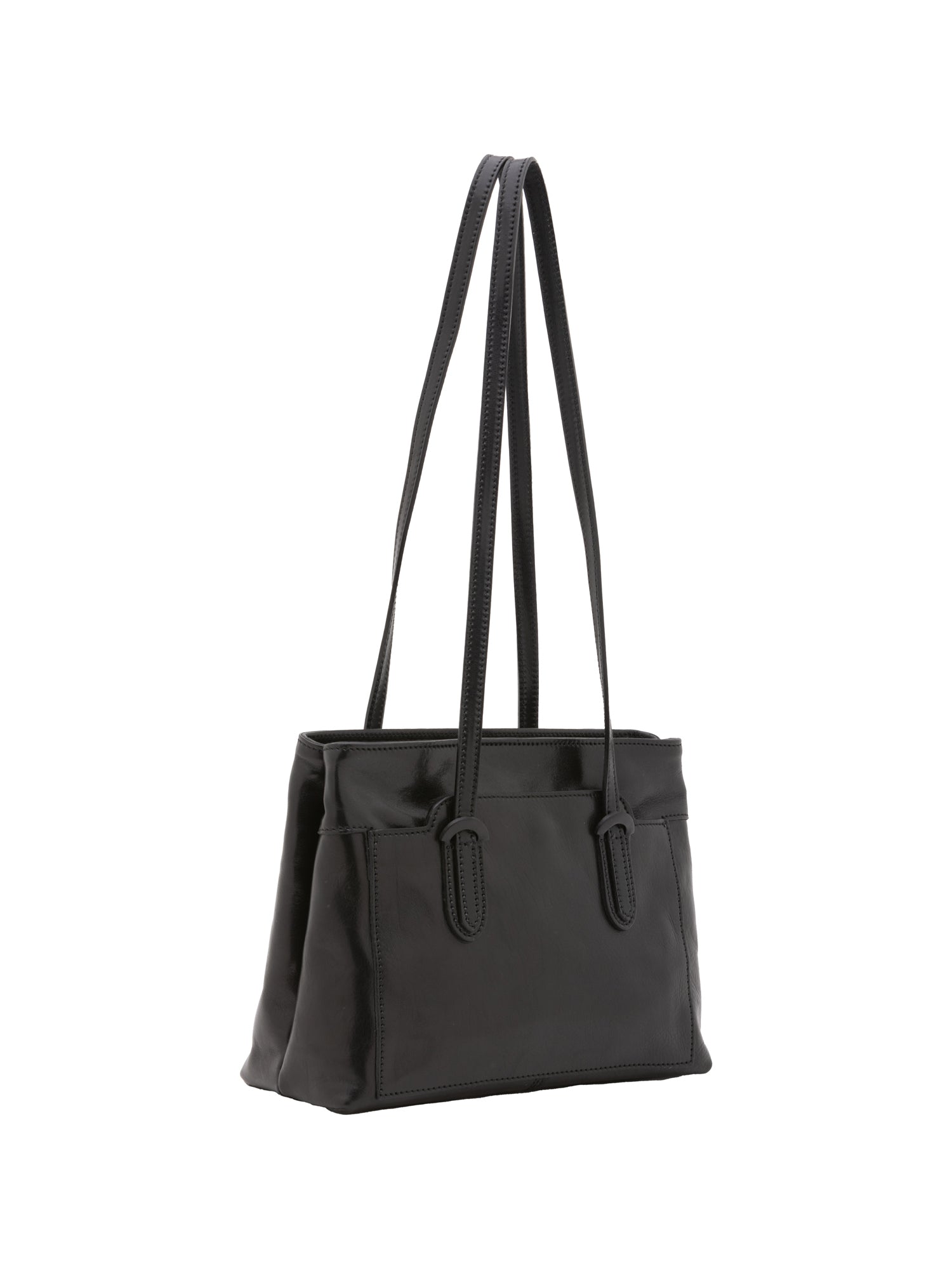 Borsa a spalla da donna Vera pelle 5520-Nero I Fratelli