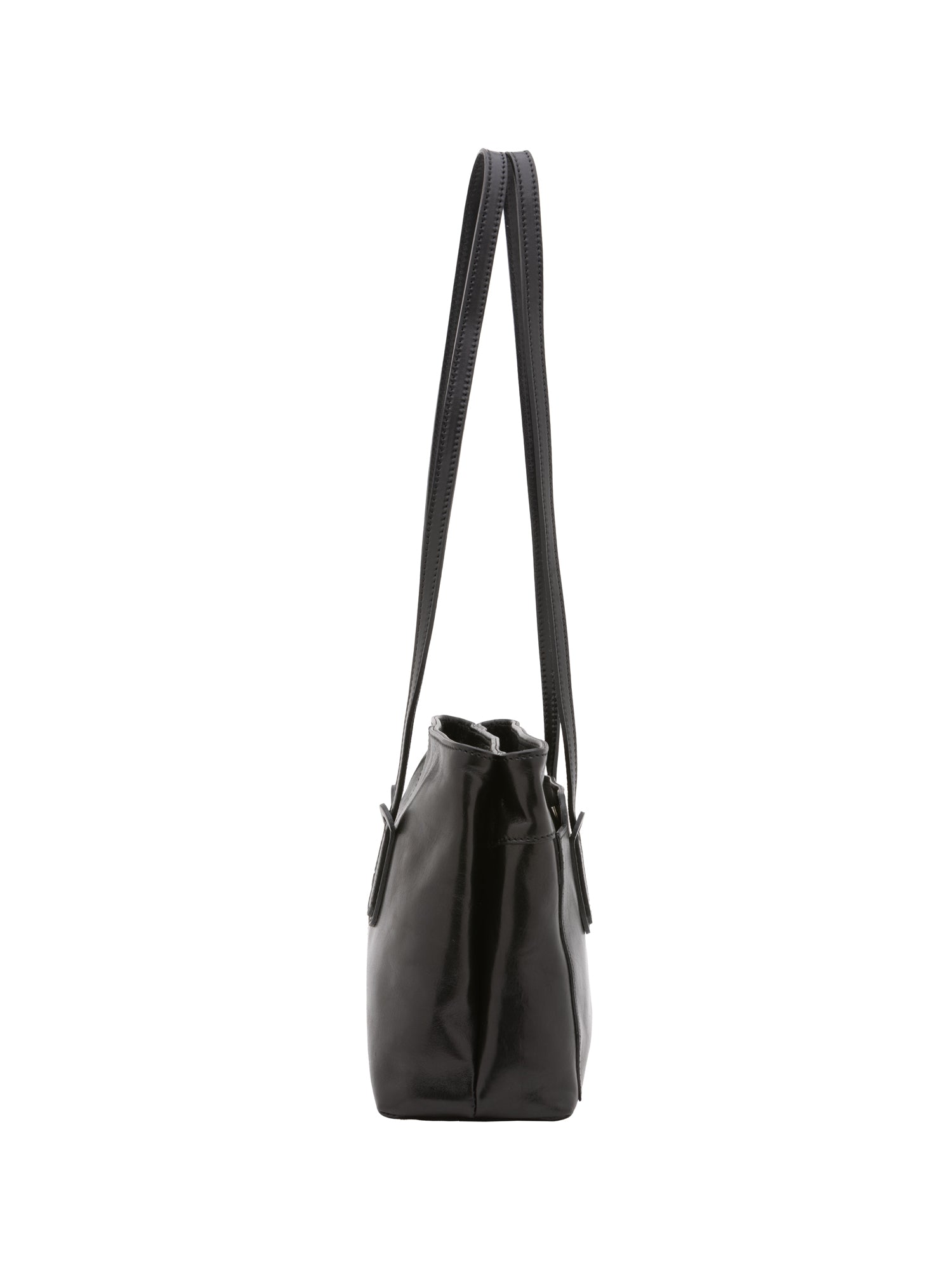 Borsa a spalla da donna Vera pelle 5520-Nero I Fratelli