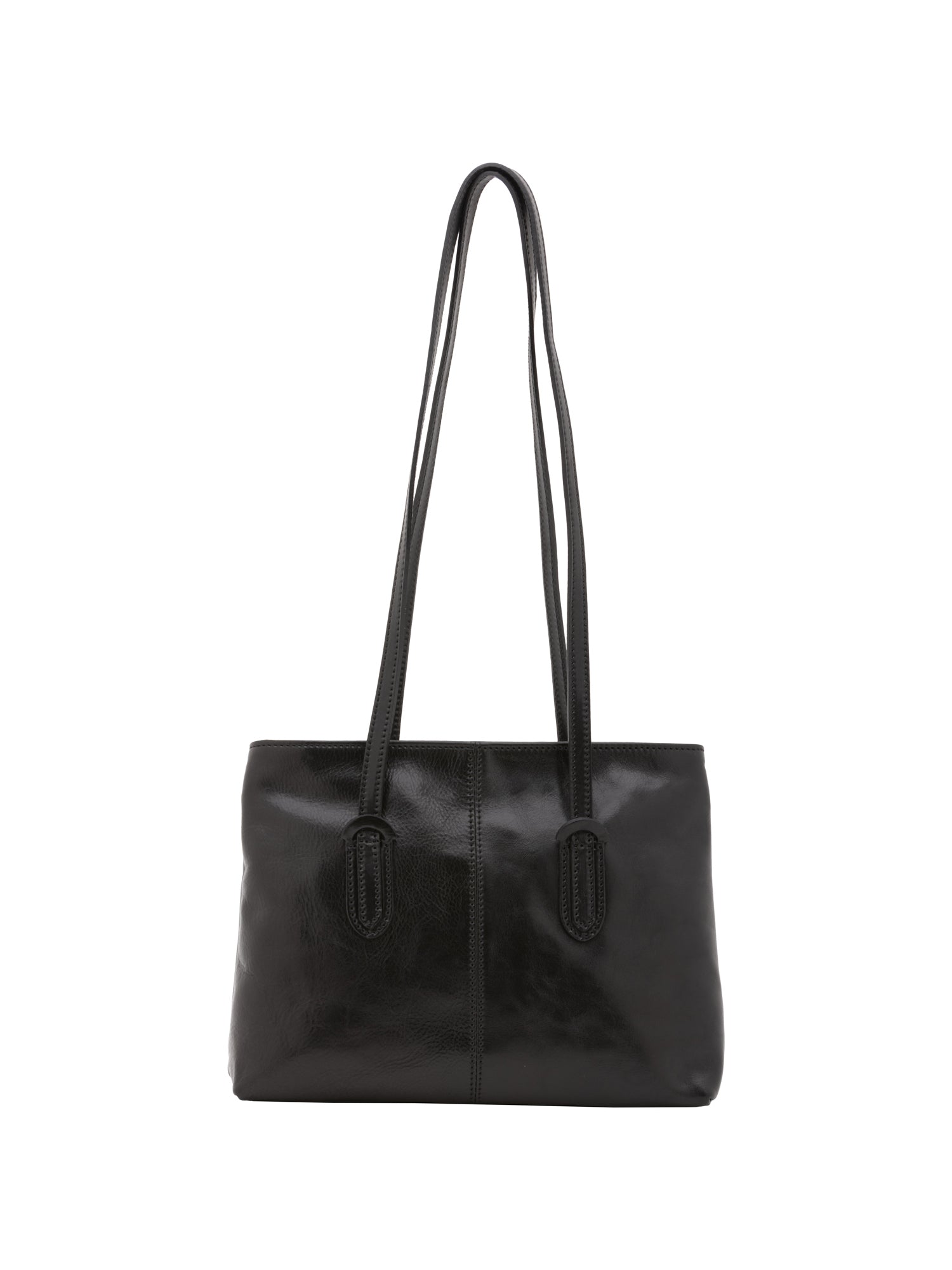 Borsa a spalla da donna Vera pelle 5520-Nero I Fratelli