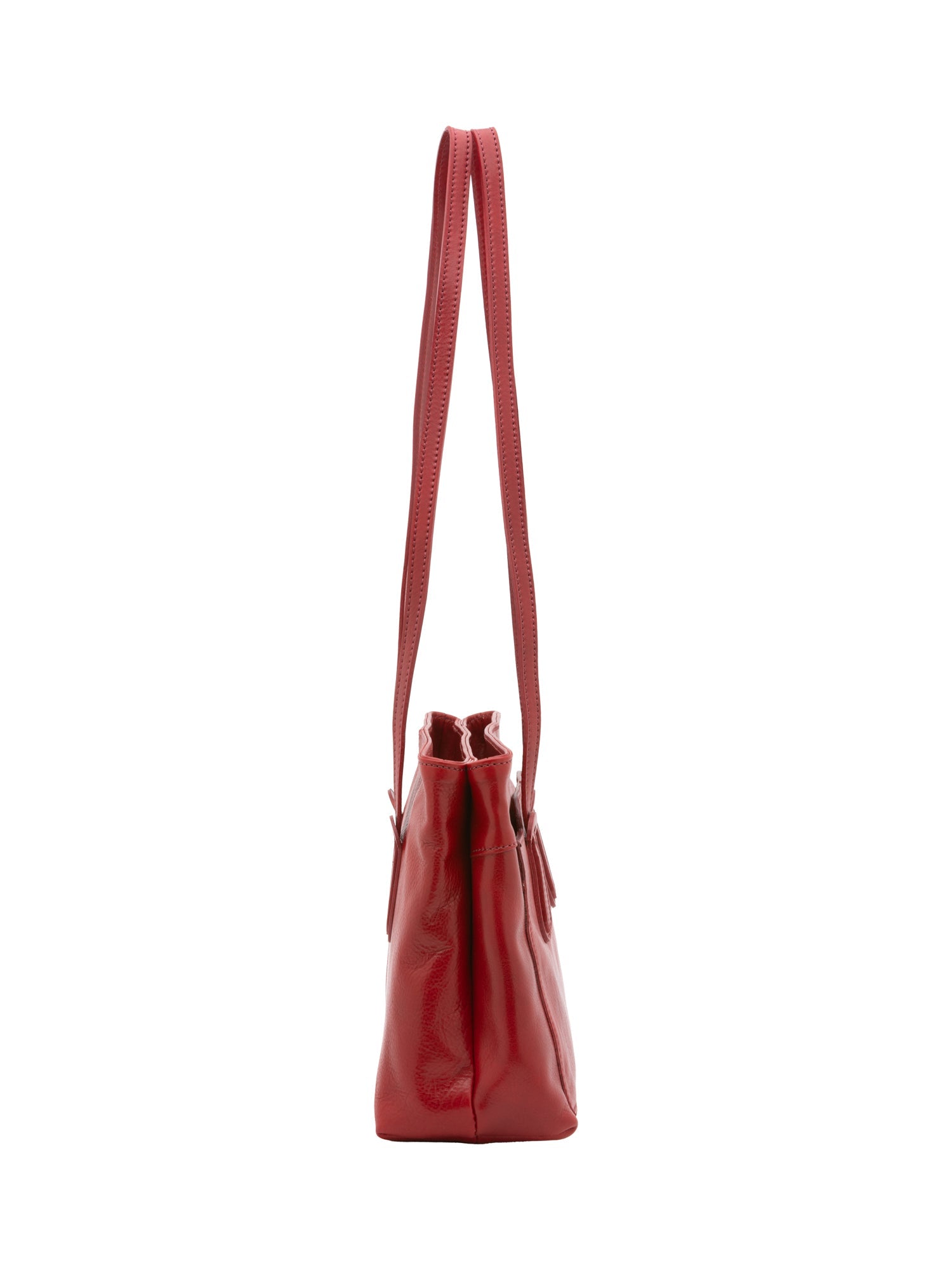 Borsa a spalla da donna Vera pelle 5520-Rosso I Fratelli