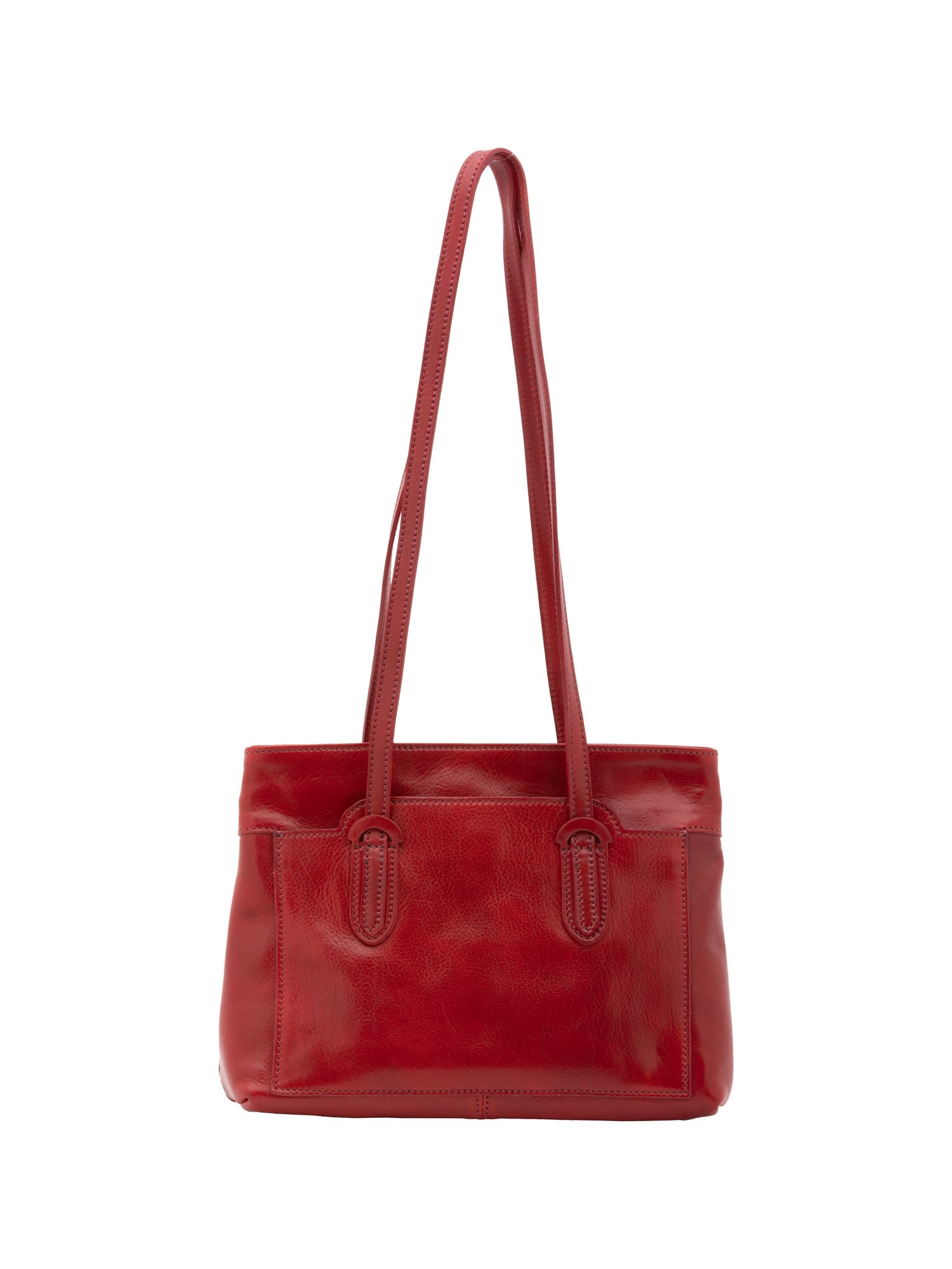 Borsa a spalla da donna Vera pelle 5520-Rosso I Fratelli