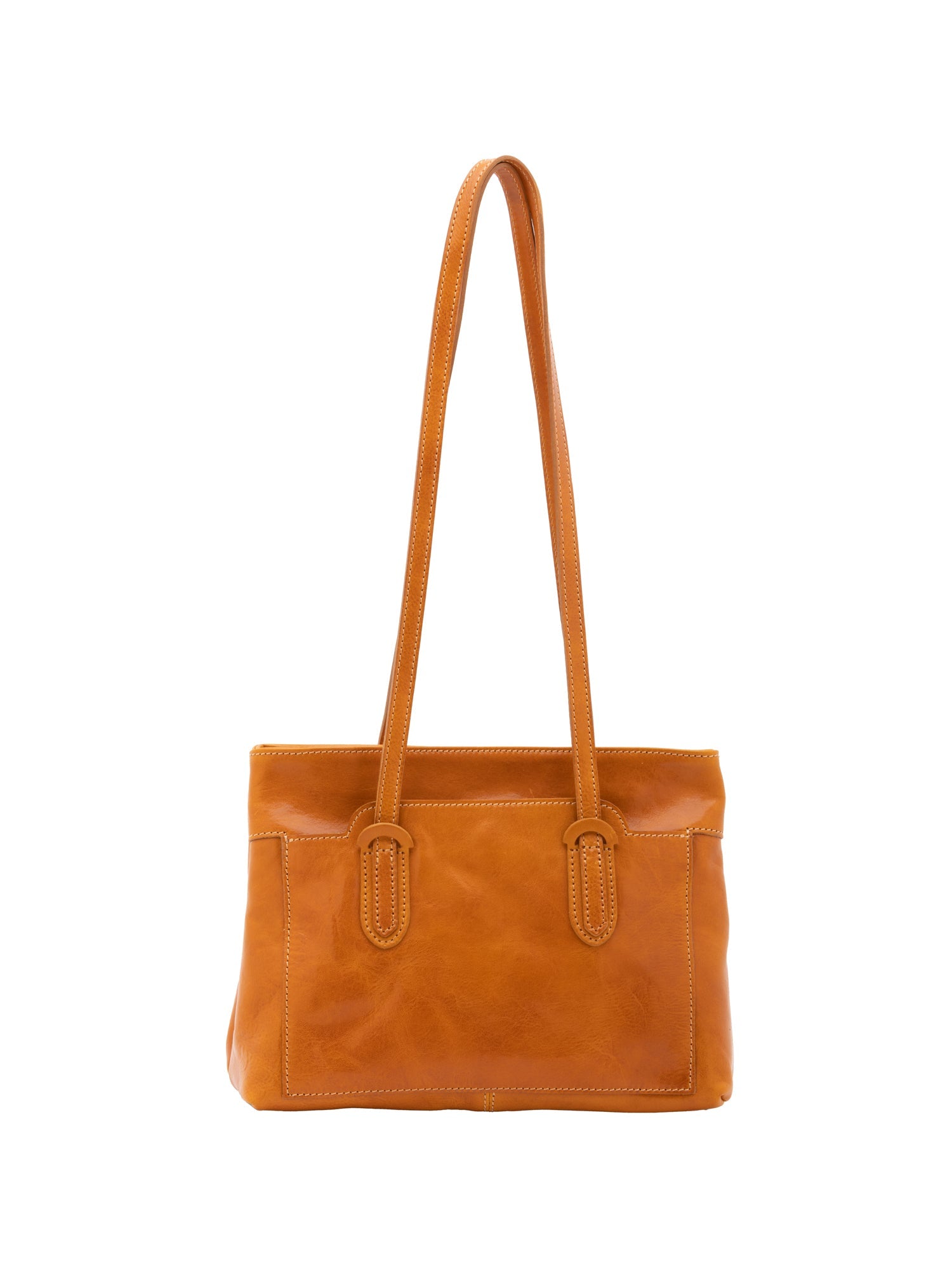 Borsa a spalla da donna Vera pelle 5520-Senape I Fratelli