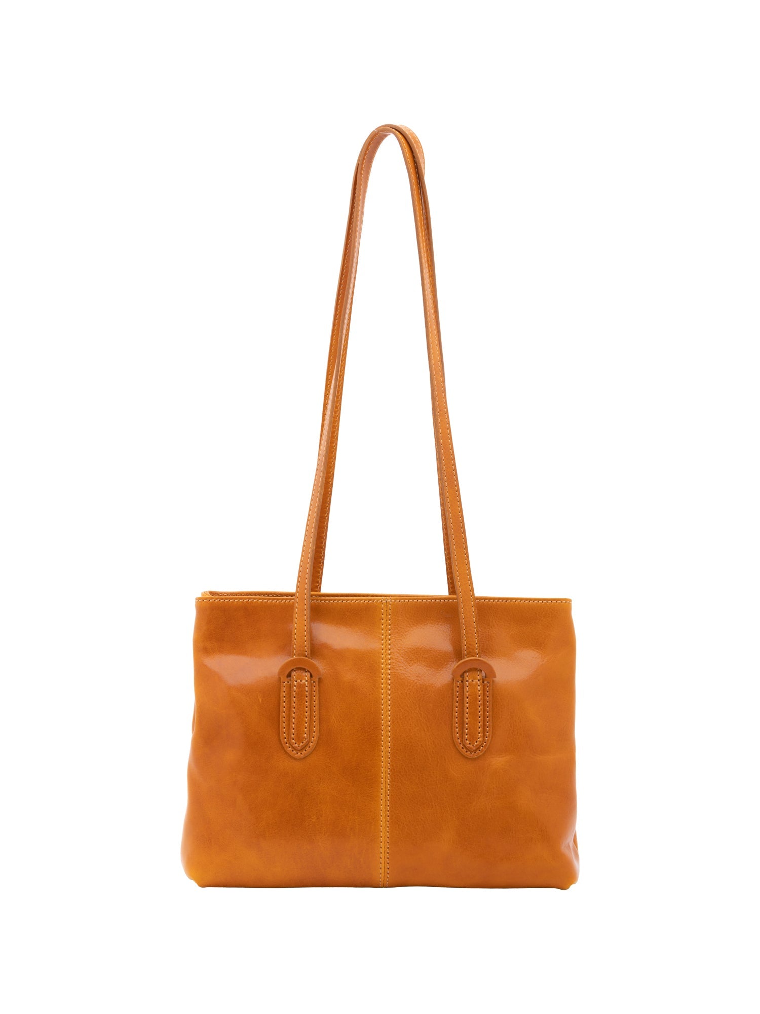 Borsa a spalla da donna Vera pelle 5520-Senape I Fratelli