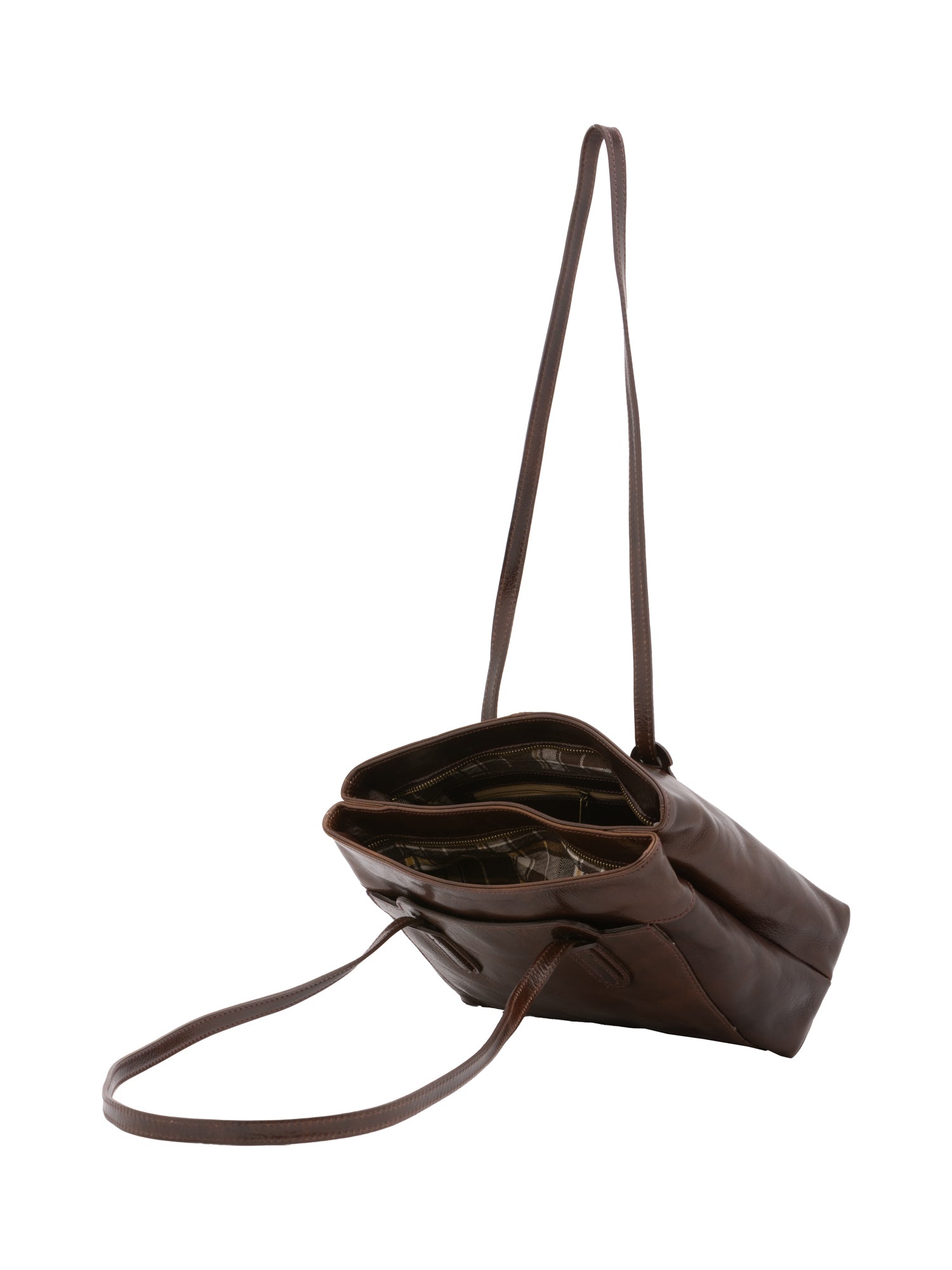 Borsa a spalla da donna Vera pelle 5520-Tmoro I Fratelli