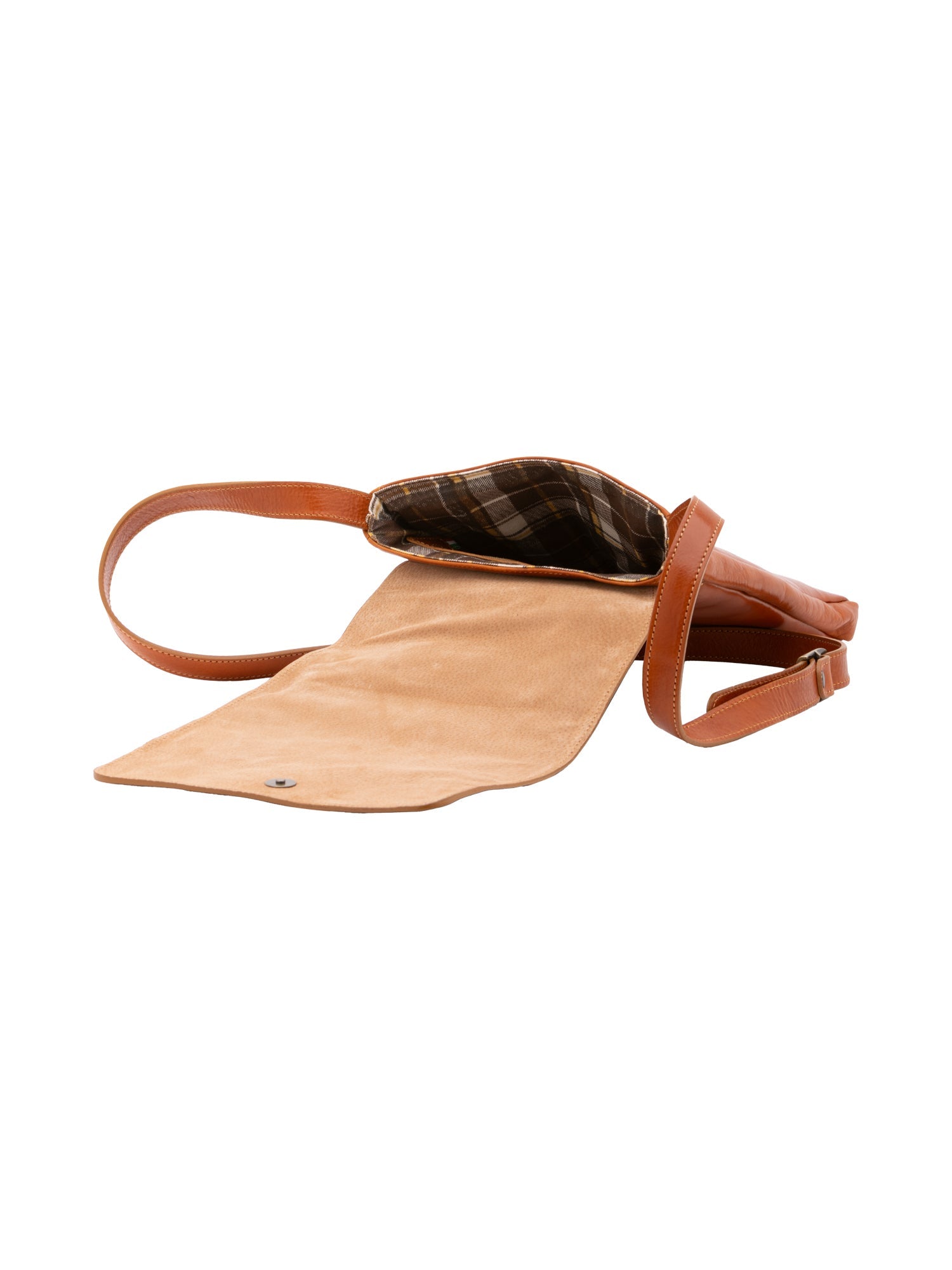 Borsa a tracolla uomo in vera pelle Made in Italy 5526-Cognac I Fratelli