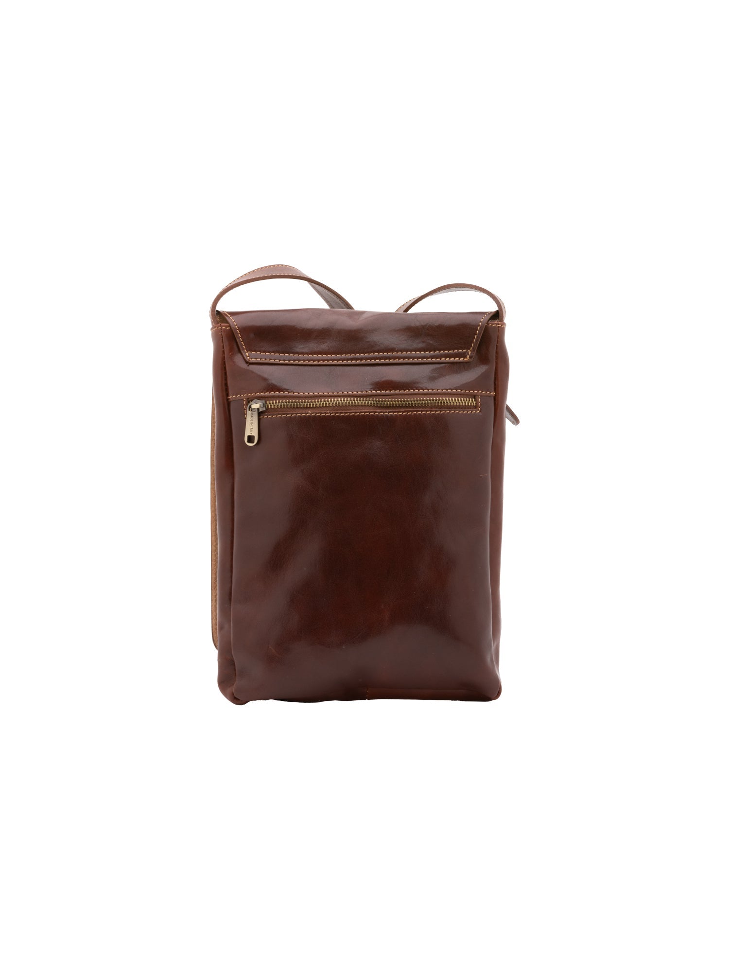 Borsa a tracolla uomo in vera pelle Made in Italy 5526-Marrone I Fratelli