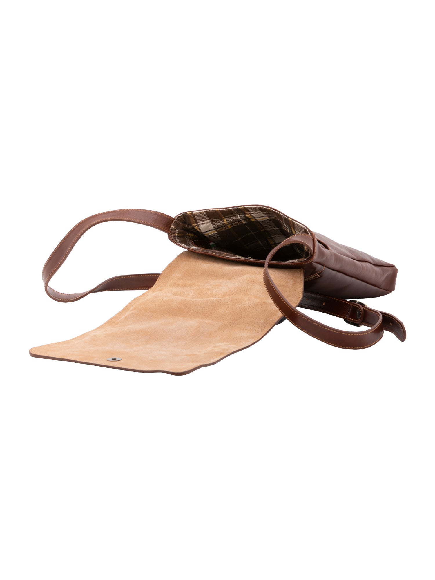 Borsa a tracolla uomo in vera pelle Made in Italy 5526-Marrone I Fratelli