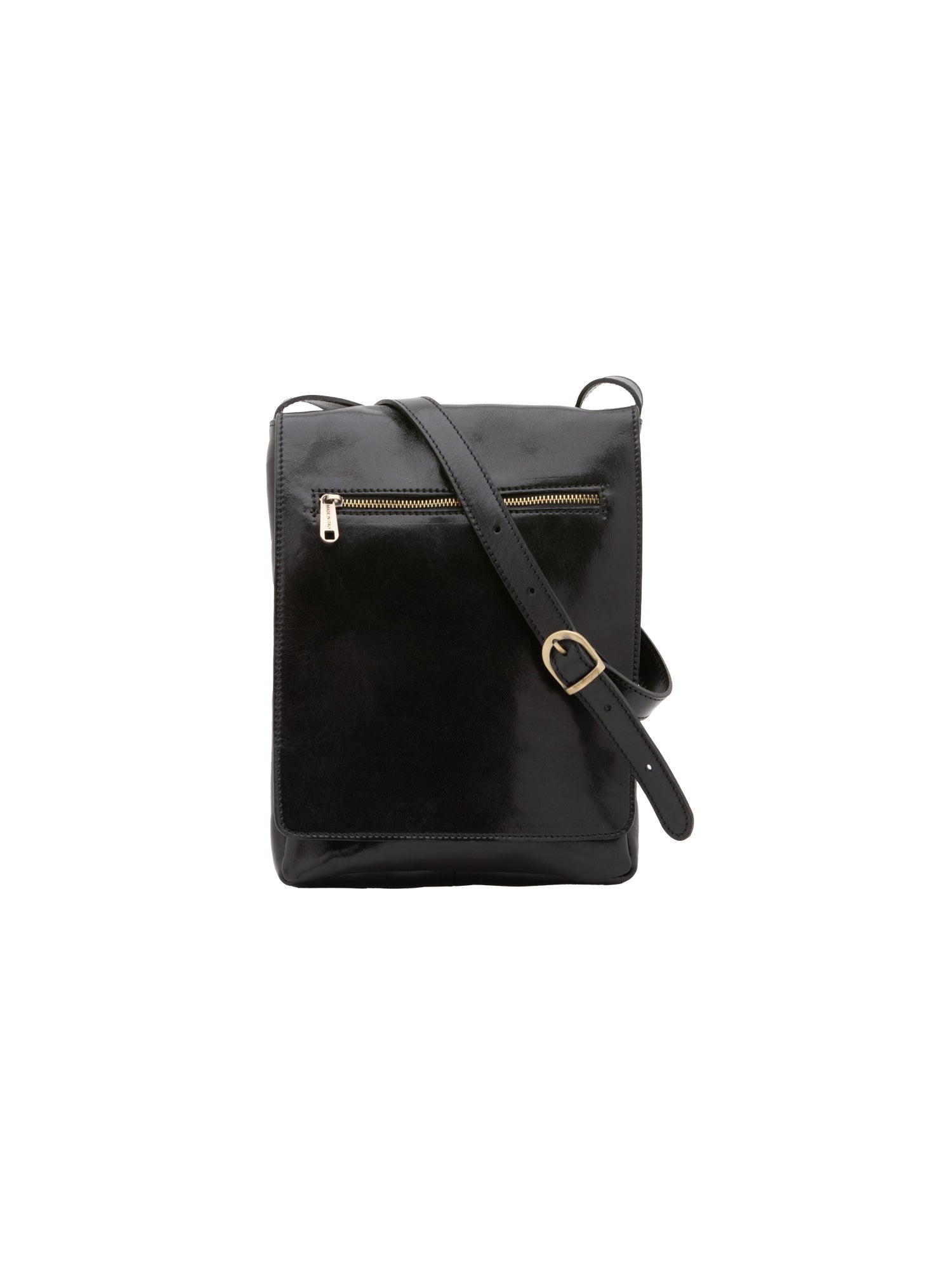 Borsa a tracolla uomo in vera pelle Made in Italy 5526-Nero I Fratelli