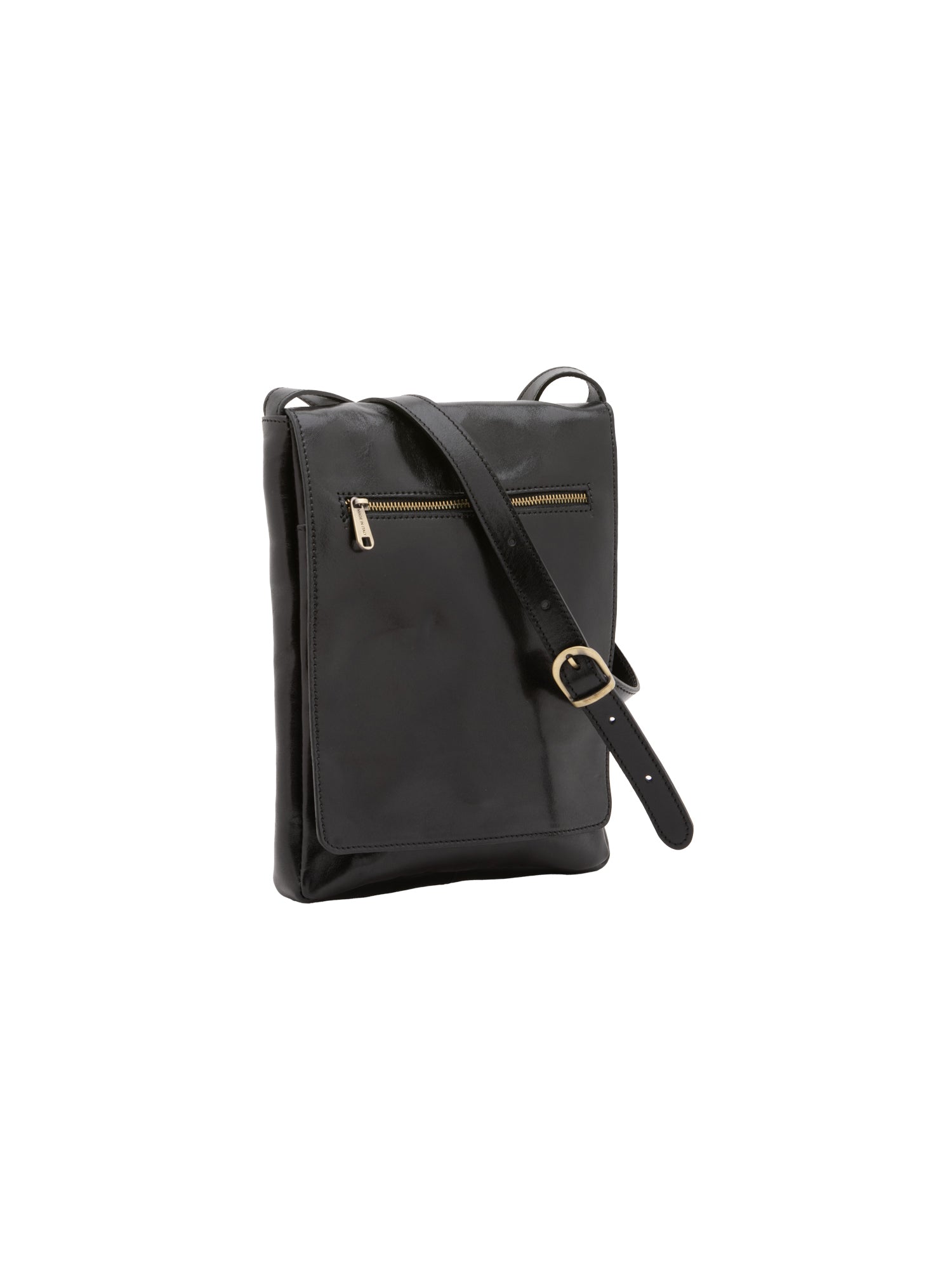 Borsa a tracolla uomo in vera pelle Made in Italy 5526-Nero I Fratelli