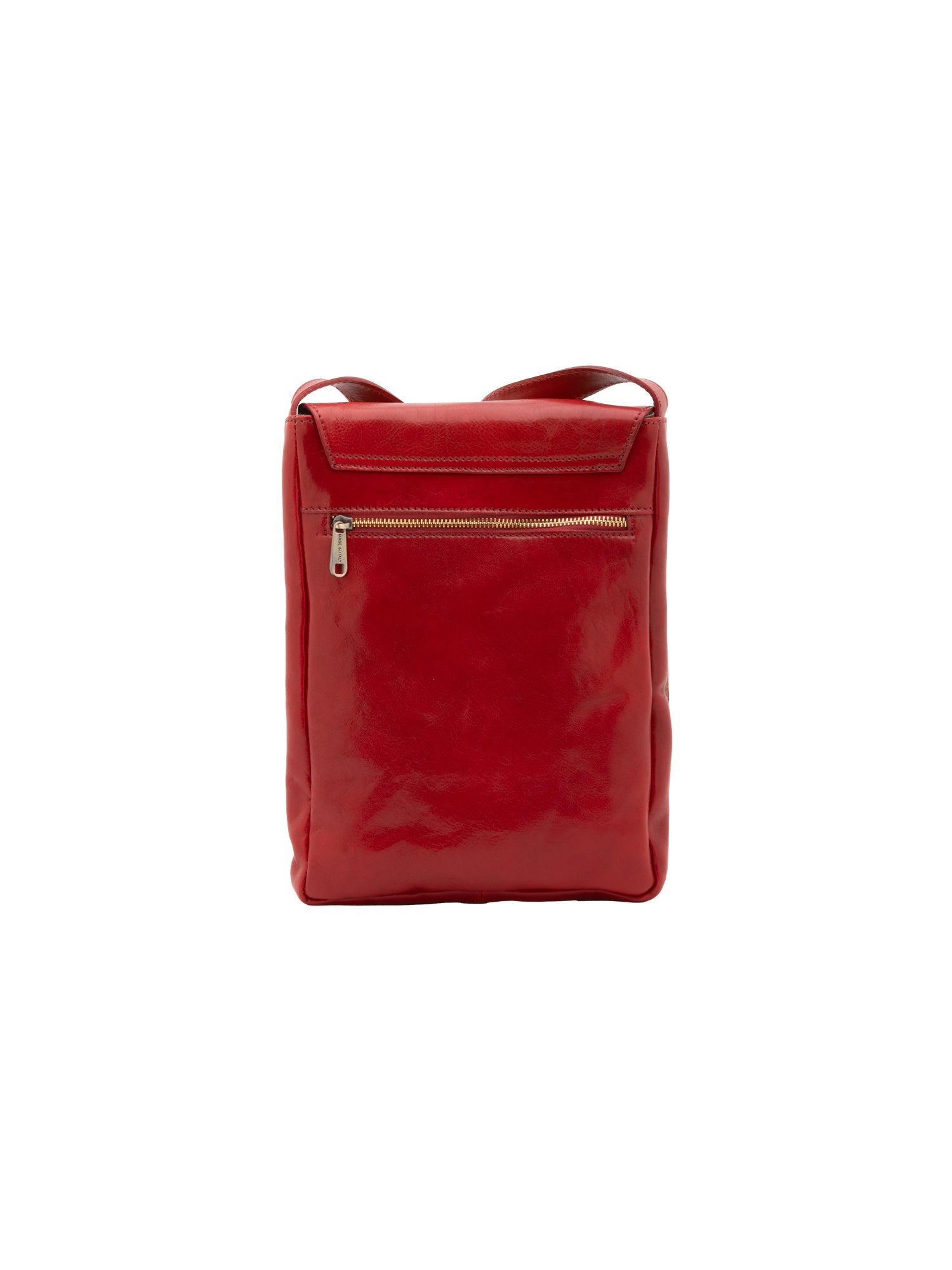 Borsa a tracolla uomo in vera pelle Made in Italy 5526-Rosso I Fratelli