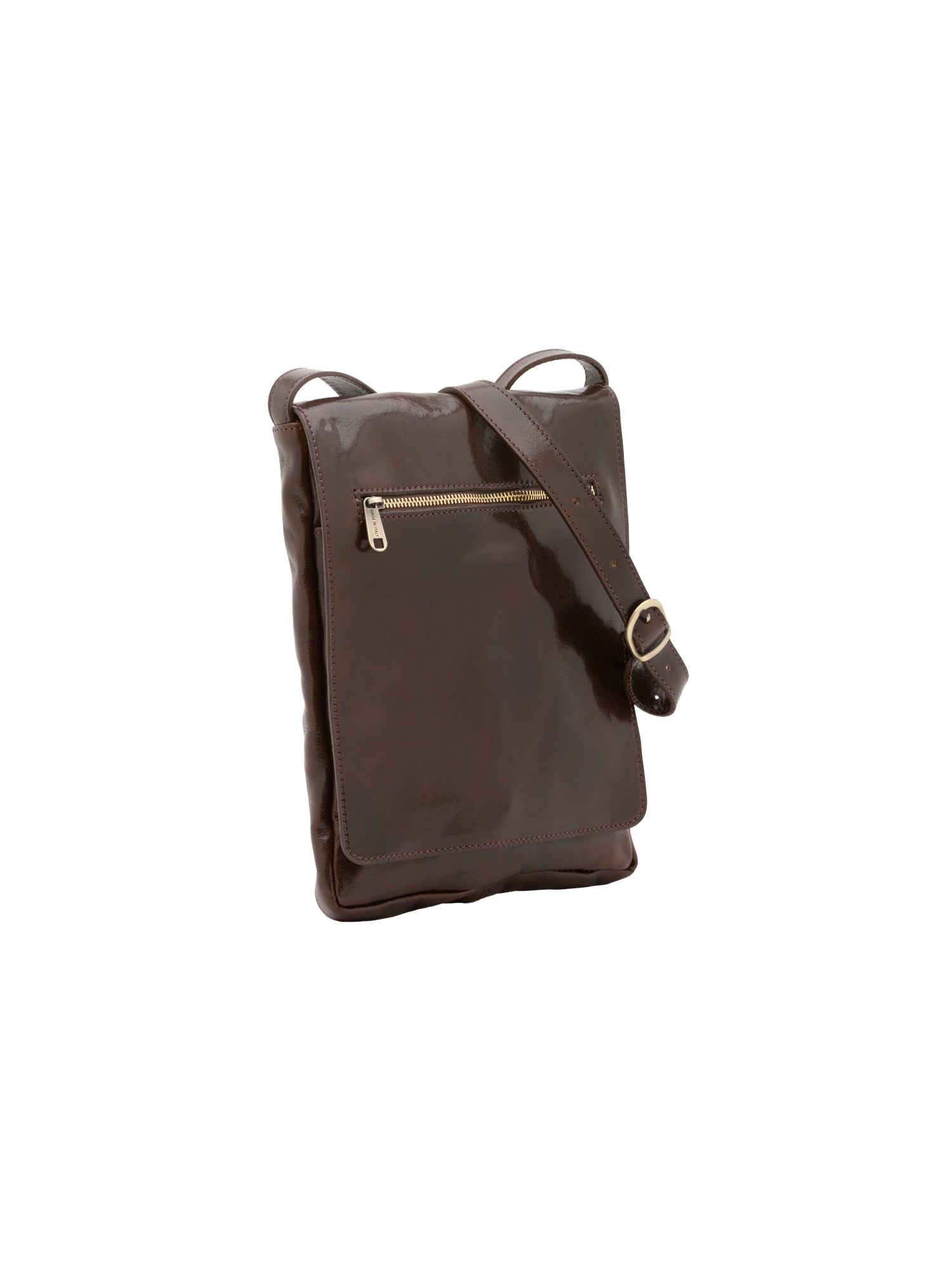 Borsa a tracolla uomo in vera pelle Made in Italy 5526-Tmoro I Fratelli