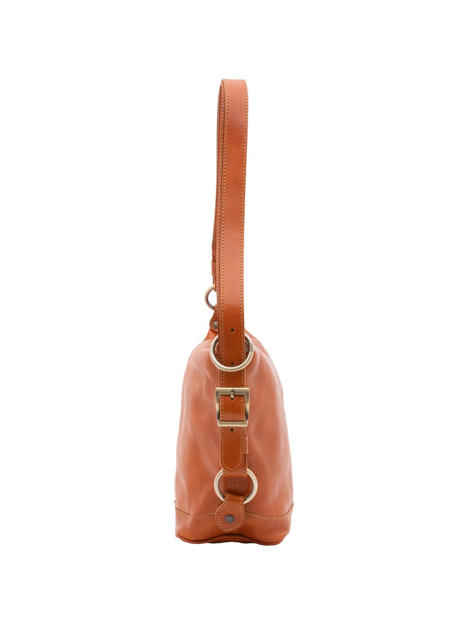 Borsa a secchiello da donna Vera pelle 5527-Cognac I Fratelli