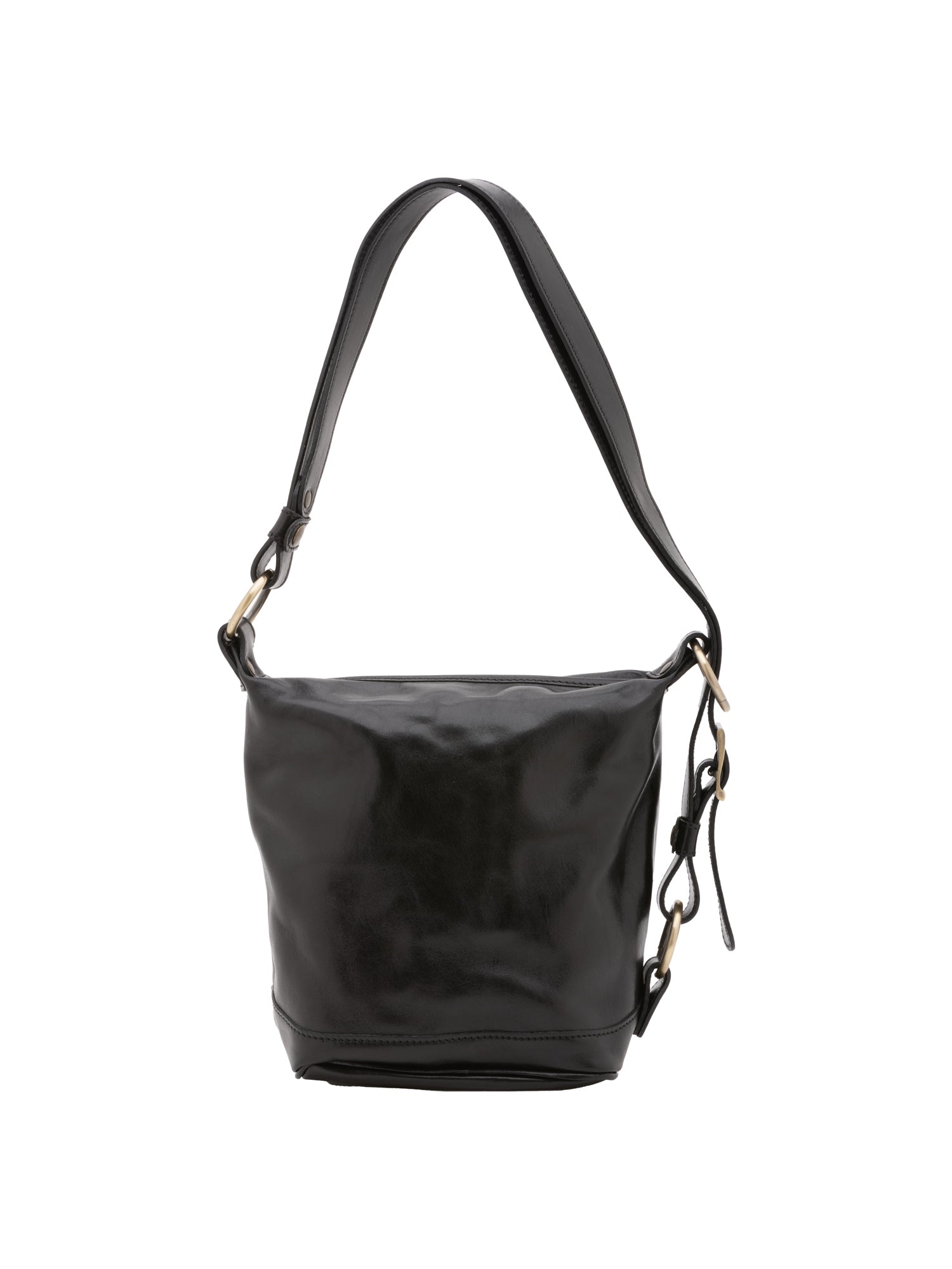 Borsa a secchiello da donna Vera pelle 5527-Nero I Fratelli