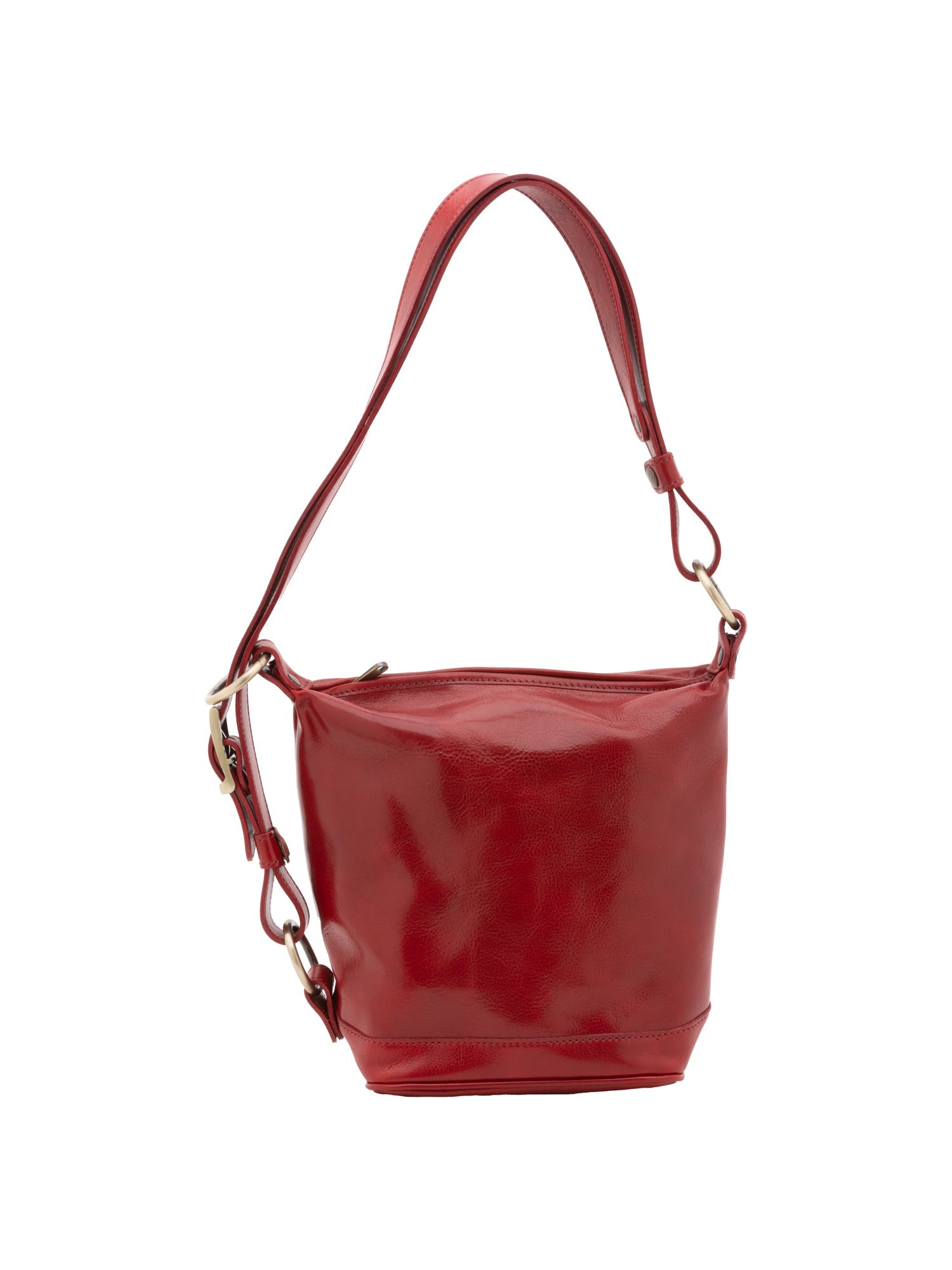 Borsa a secchiello da donna Vera pelle 5527-Rosso I Fratelli