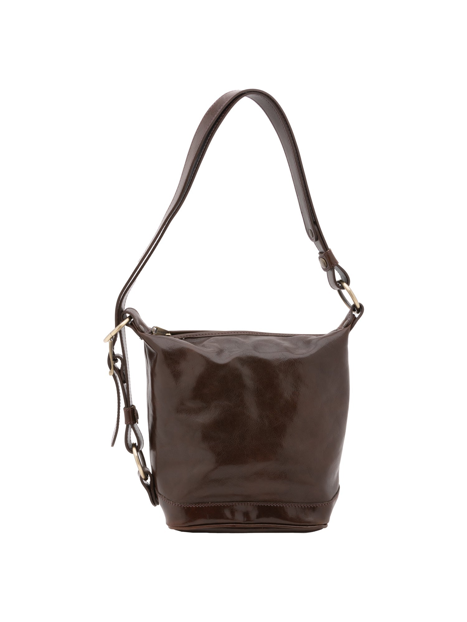 Borsa a secchiello da donna Vera pelle 5527-Tmoro I Fratelli