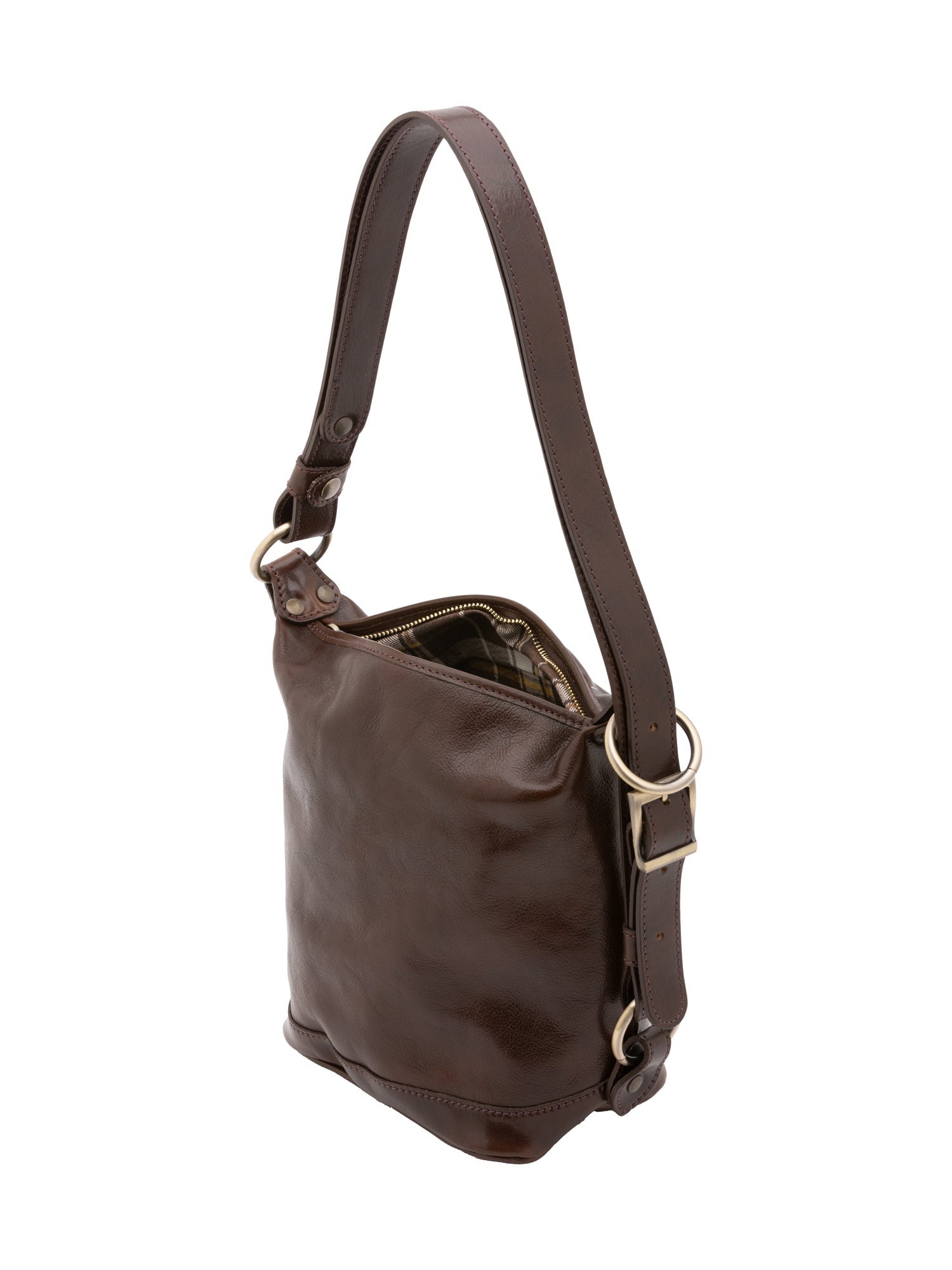 Borsa a secchiello da donna Vera pelle 5527-Tmoro I Fratelli