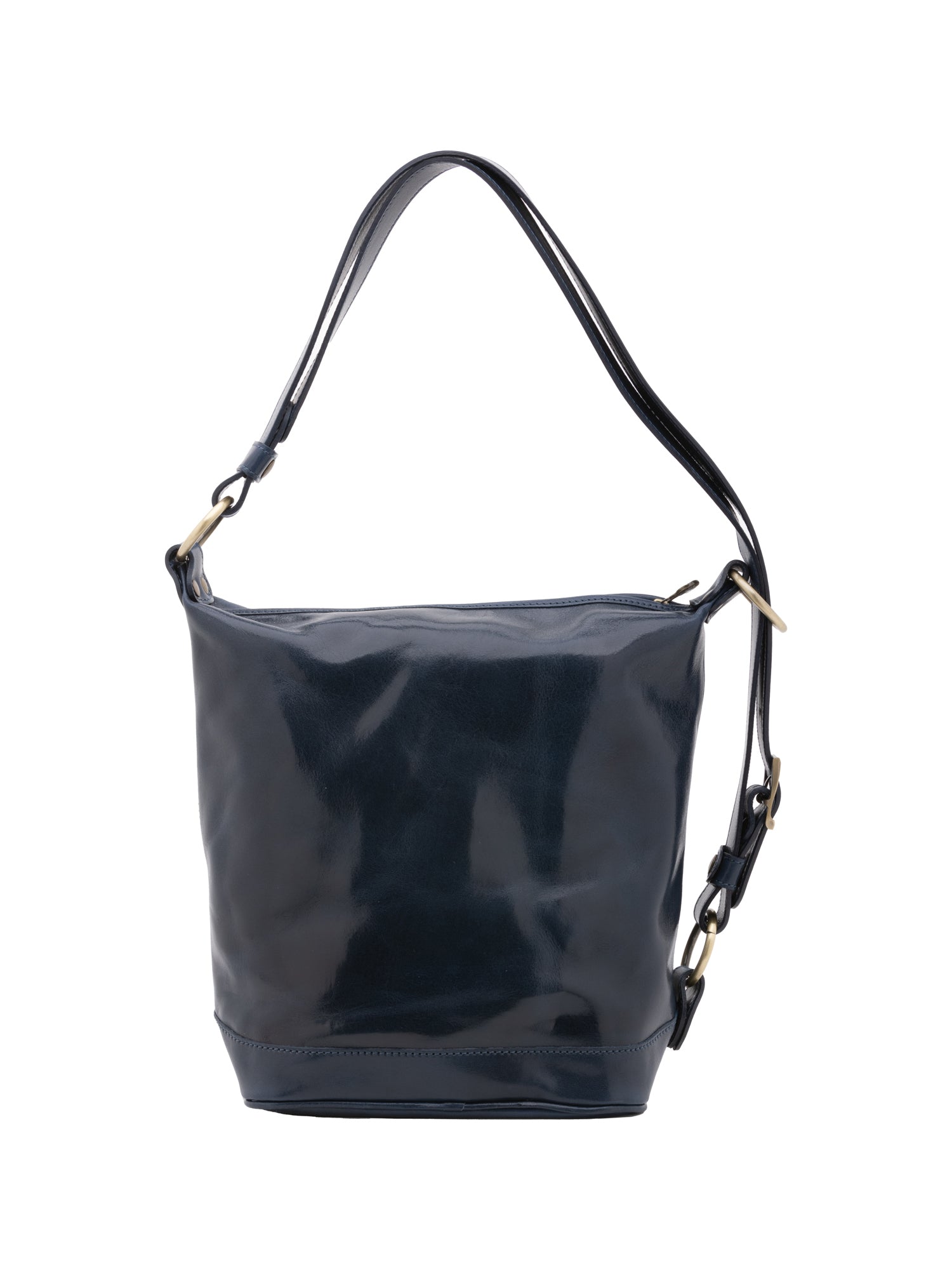 Borsa a secchiello da donna Vera pelle 5528-Blu I Fratelli