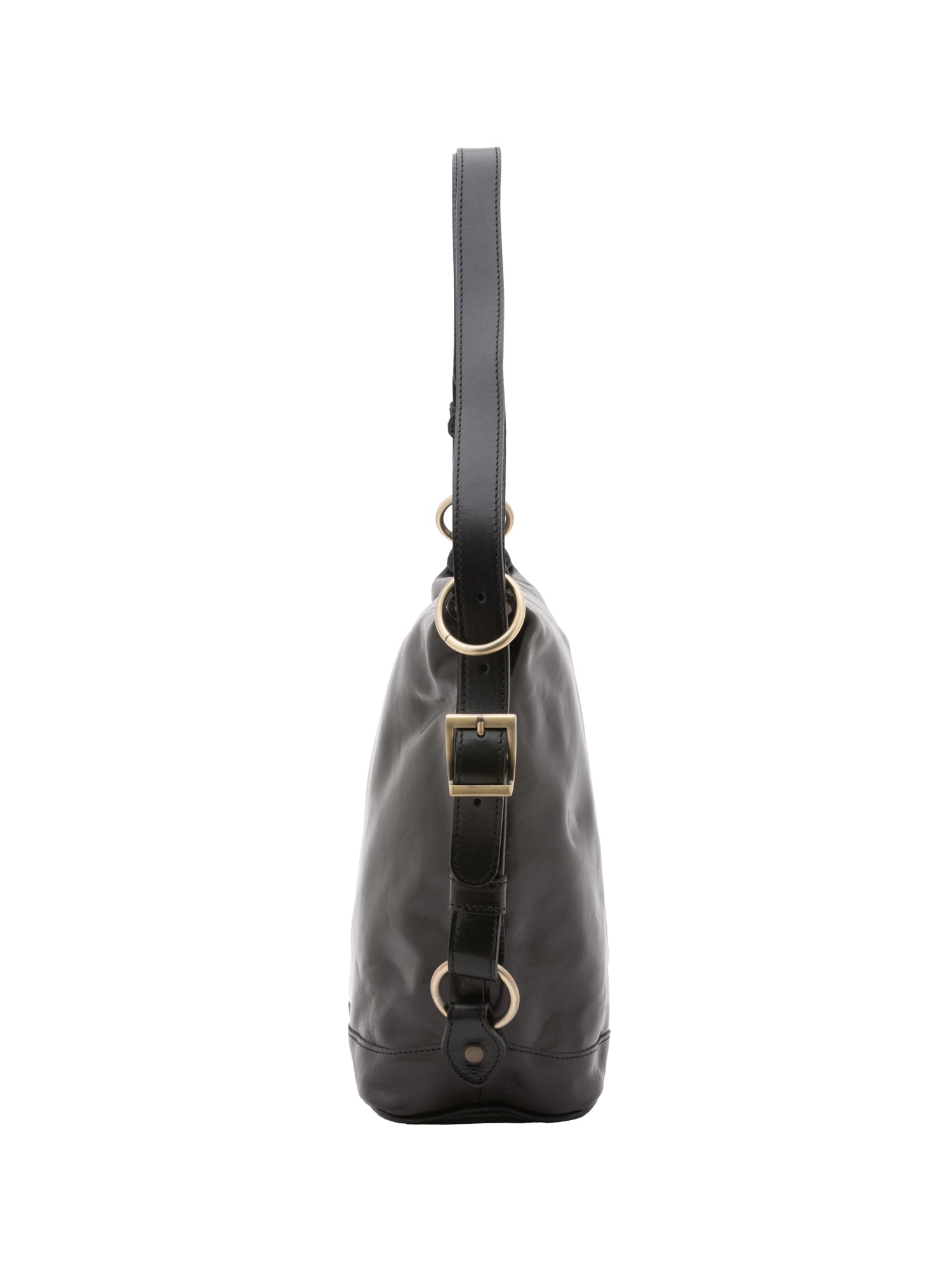 Borsa a secchiello da donna Vera pelle 5528-Nero I Fratelli