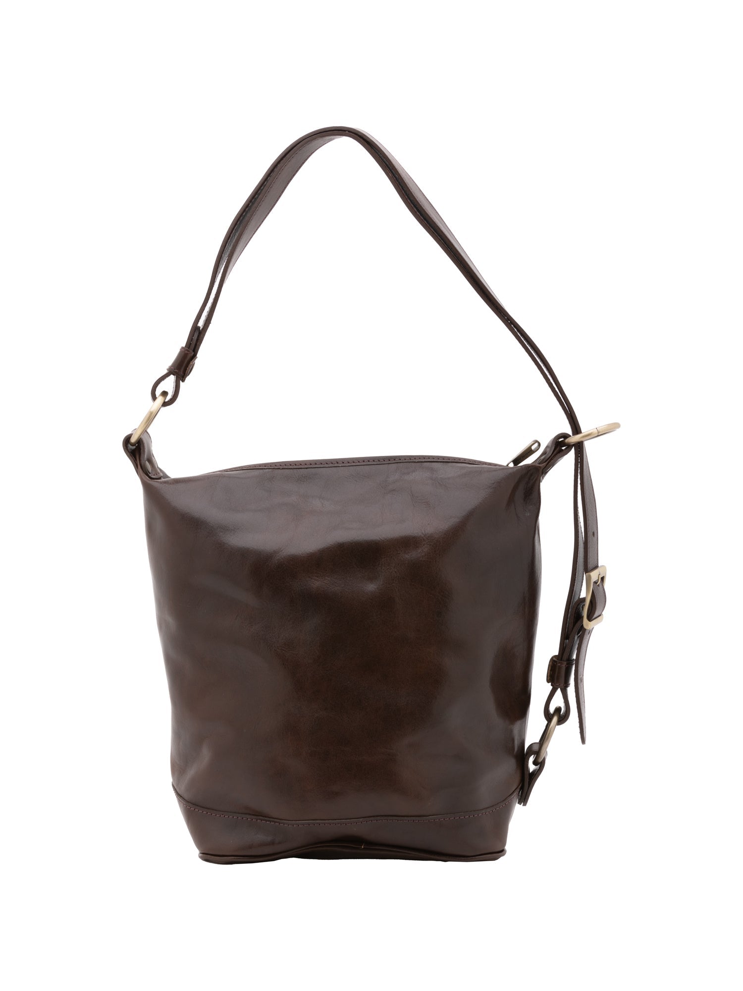 Borsa a secchiello da donna Vera pelle 5528-Tmoro I Fratelli
