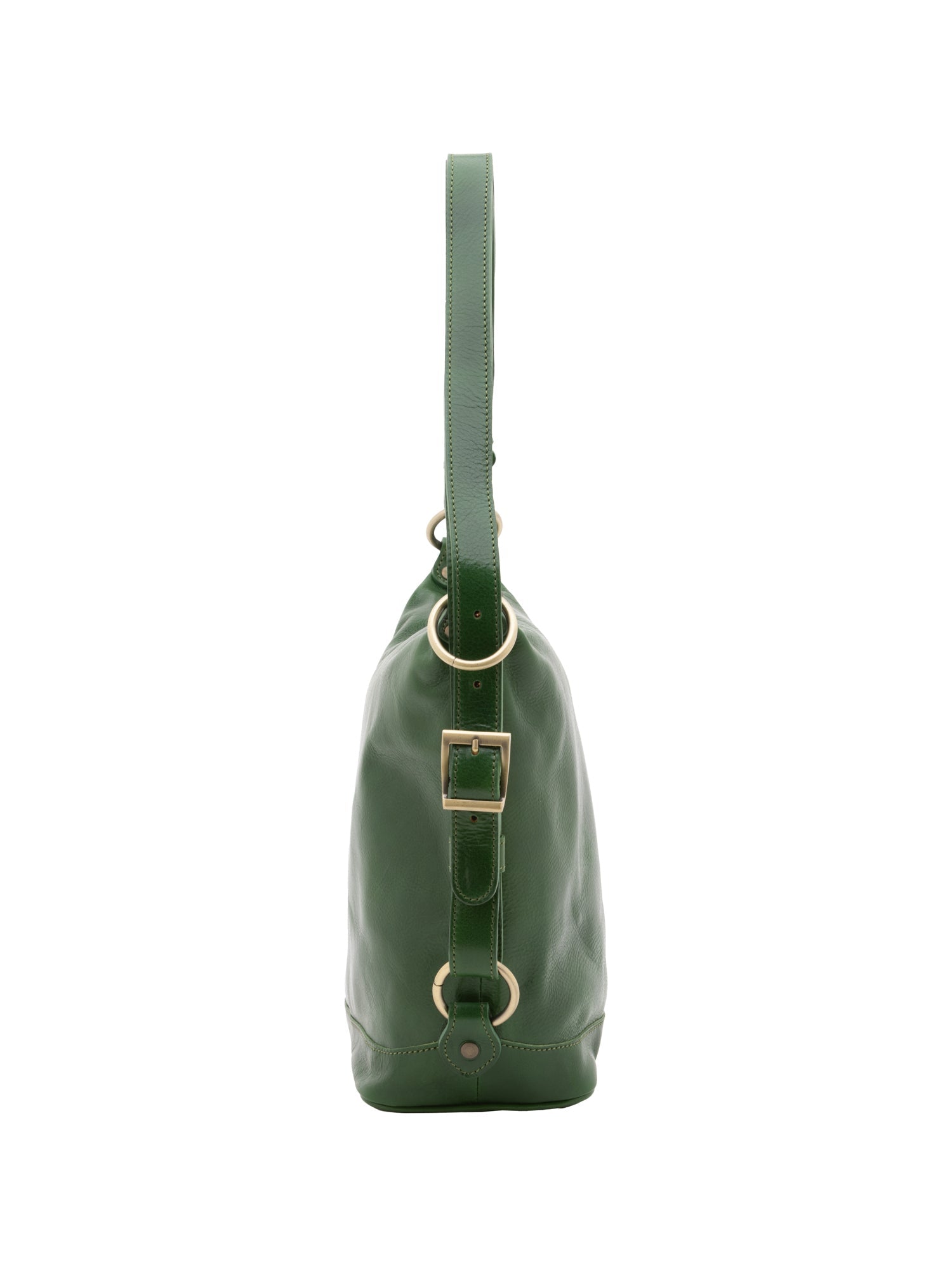 Borsa a secchiello da donna Vera pelle 5528-Verde I Fratelli