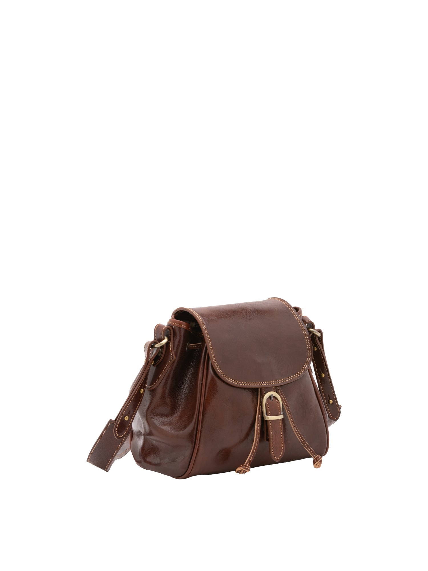 Borsa a secchiello da donna Vera pelle 5531-Marrone I Fratelli