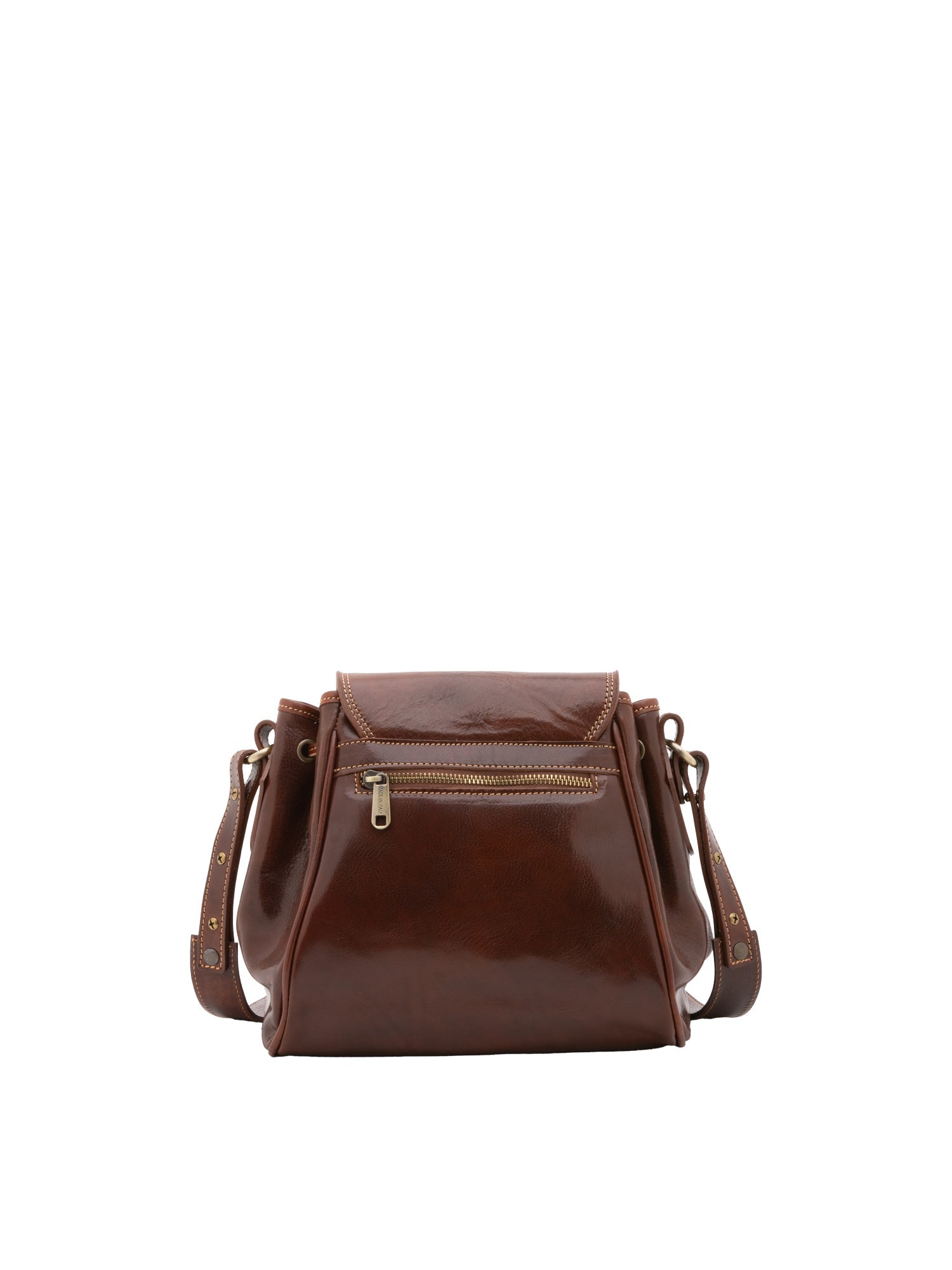 Borsa a secchiello da donna Vera pelle 5531-Marrone I Fratelli