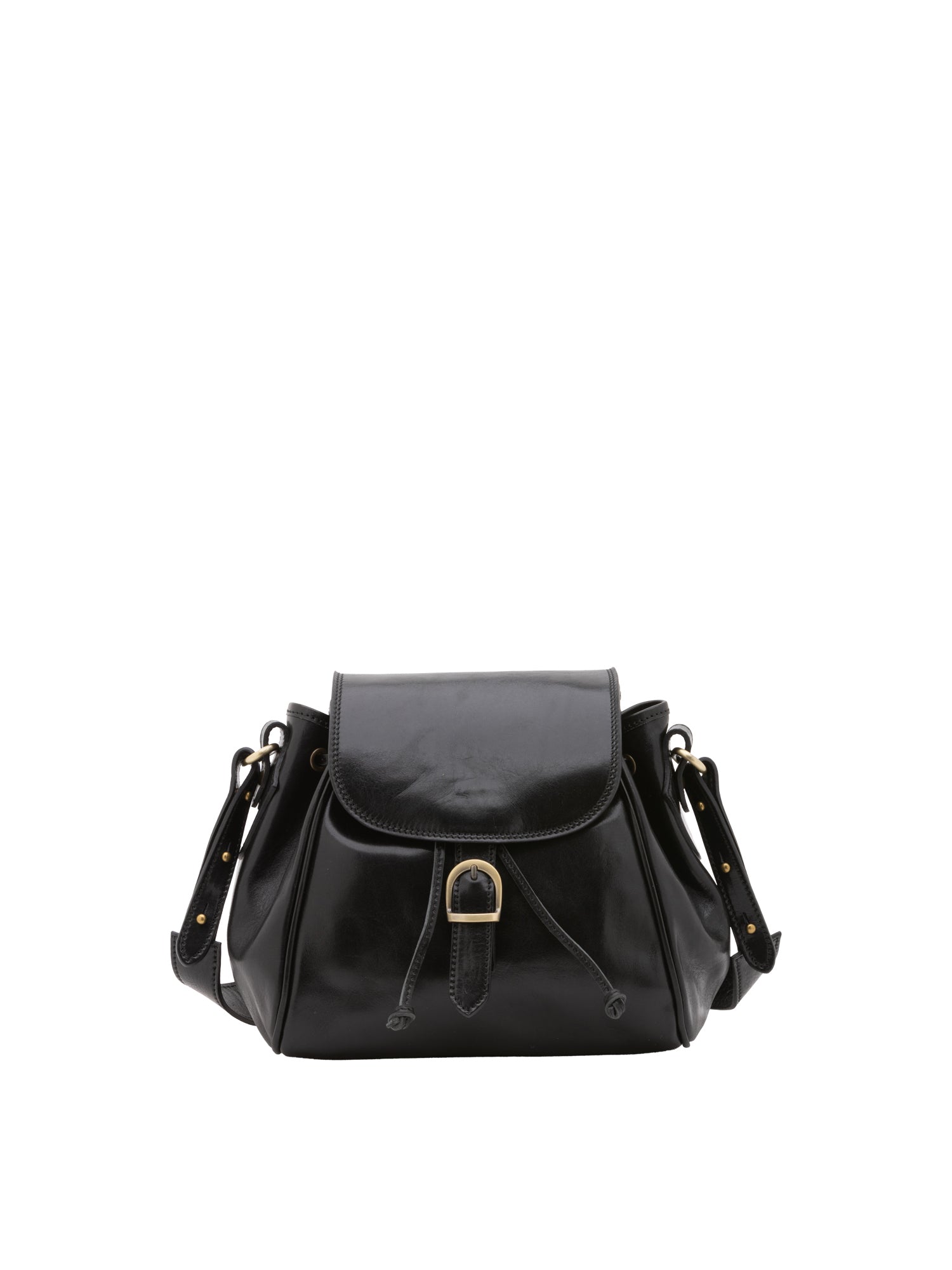 Borsa a secchiello da donna Vera pelle 5531-Nero I Fratelli