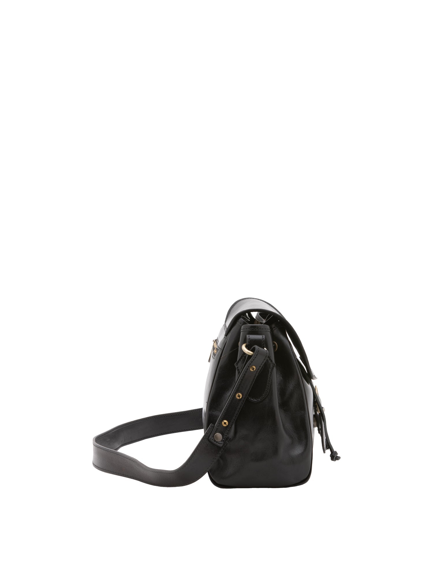 Borsa a secchiello da donna Vera pelle 5531-Nero I Fratelli