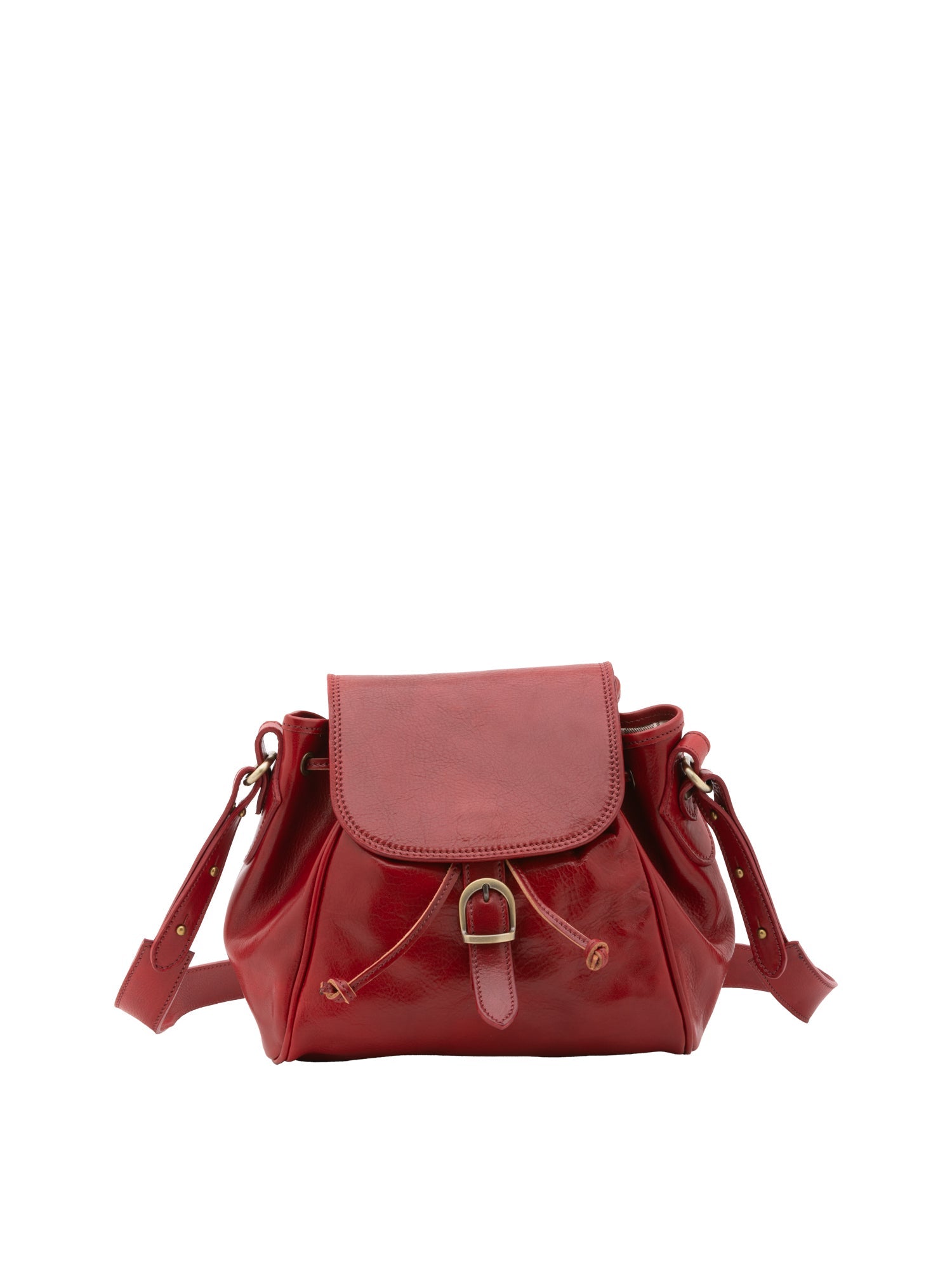 Borsa a secchiello da donna Vera pelle 5531-Rosso I Fratelli