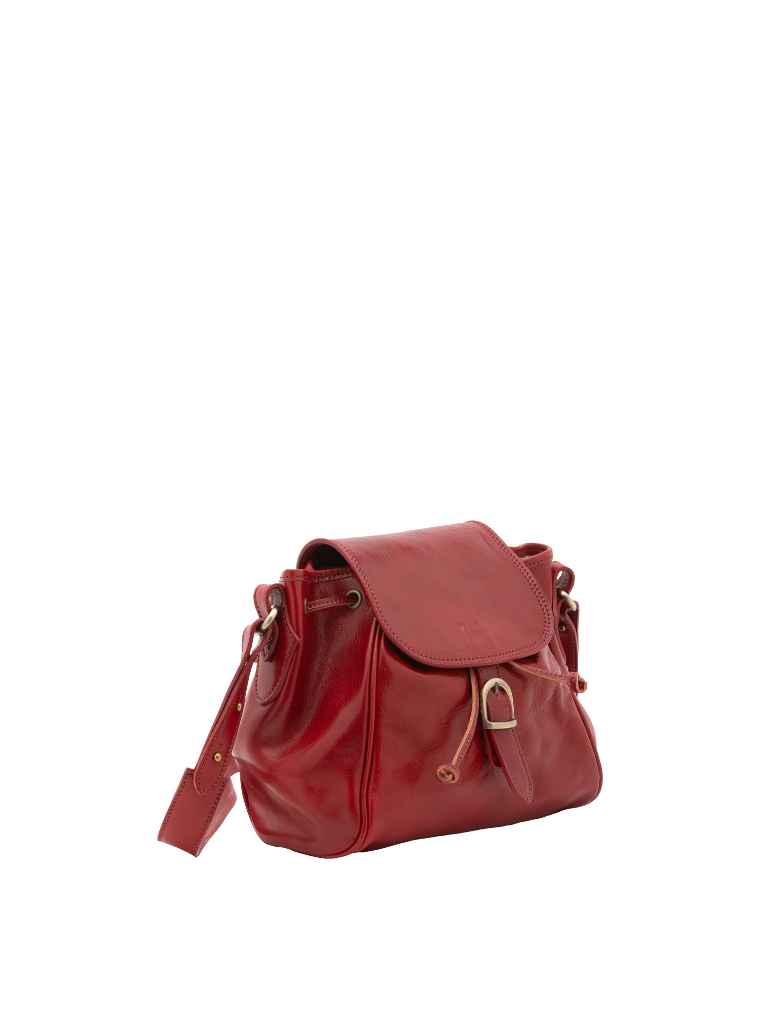 Borsa a secchiello da donna Vera pelle 5531-Rosso I Fratelli