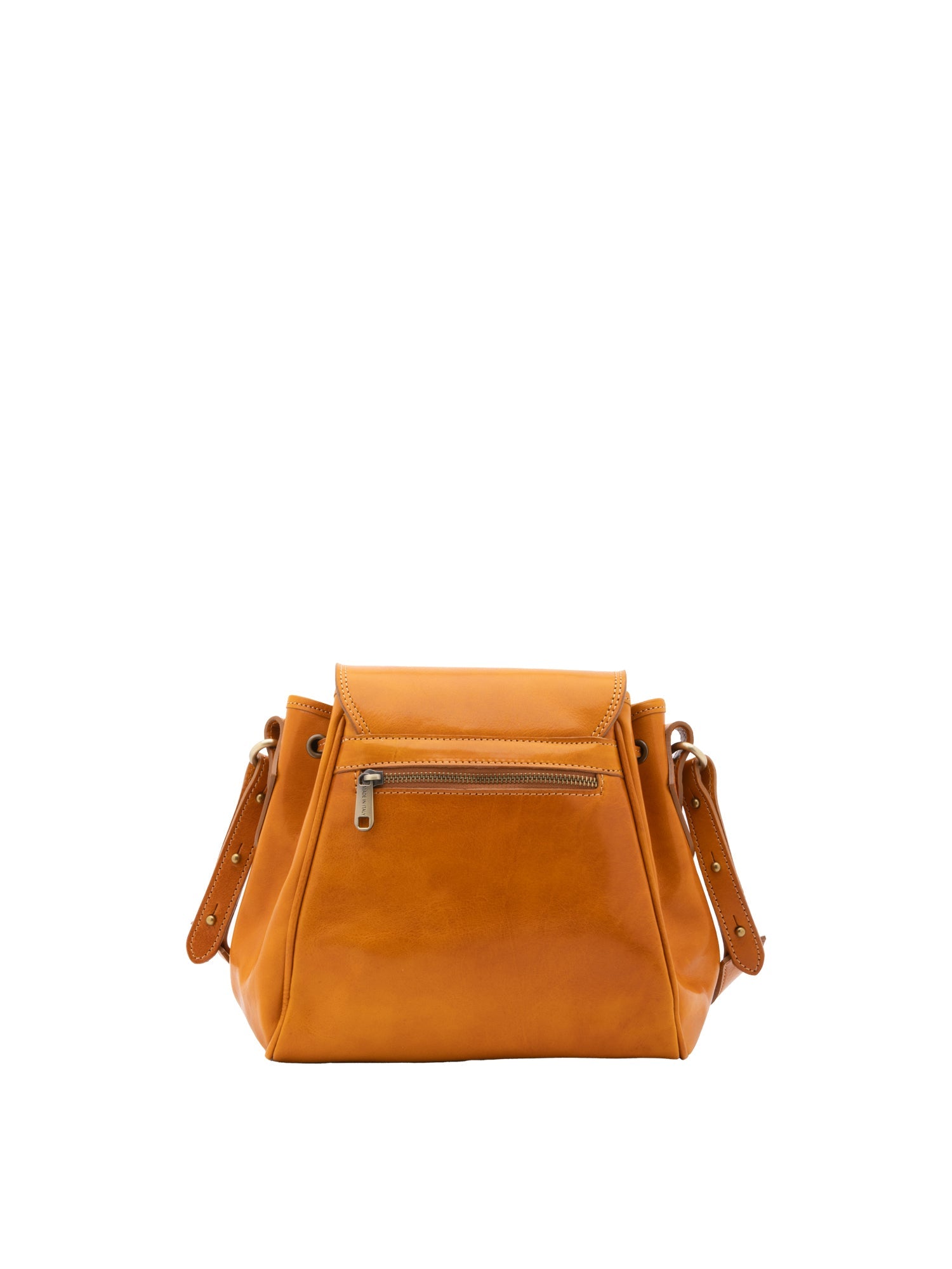 Borsa a secchiello da donna Vera pelle 5531-Senape I Fratelli