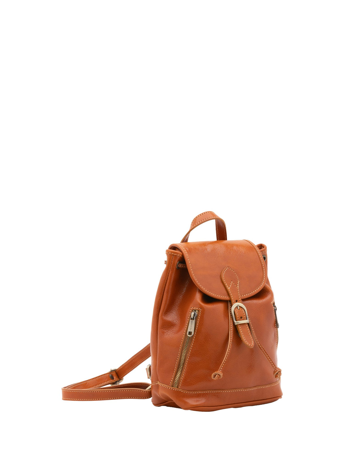 Borsa a spalla da donna Vera pelle 5532-Cognac I Fratelli