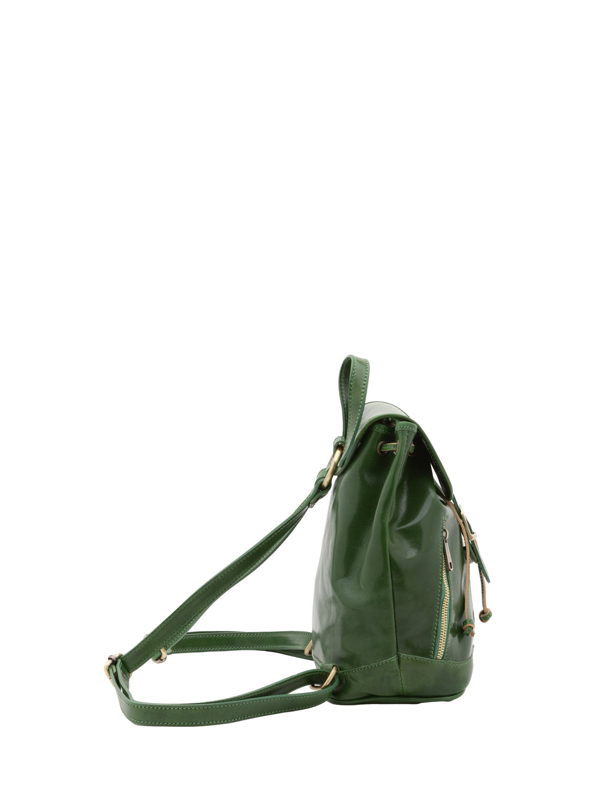 Borsa a spalla da donna Vera pelle 5532-Verde I Fratelli