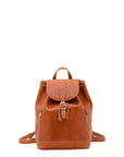Borsa a spalla da donna 100% pelle artigianale 5533-Cognac I Fratelli