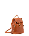 Borsa a spalla da donna 100% pelle artigianale 5533-Cognac I Fratelli