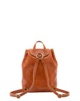 Borsa a spalla da donna 100% pelle artigianale 5533-Cognac I Fratelli