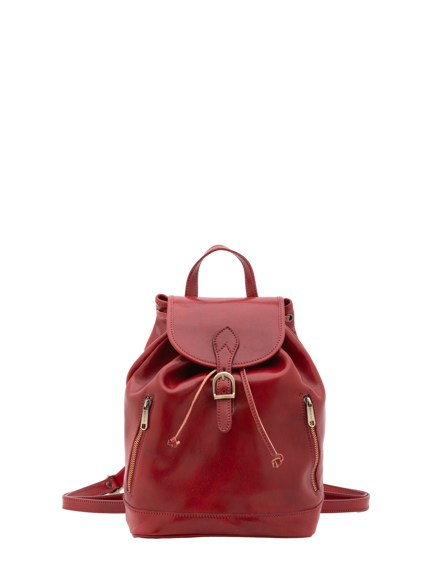 Borsa a spalla da donna 100% pelle artigianale 5533-Rosso I Fratelli