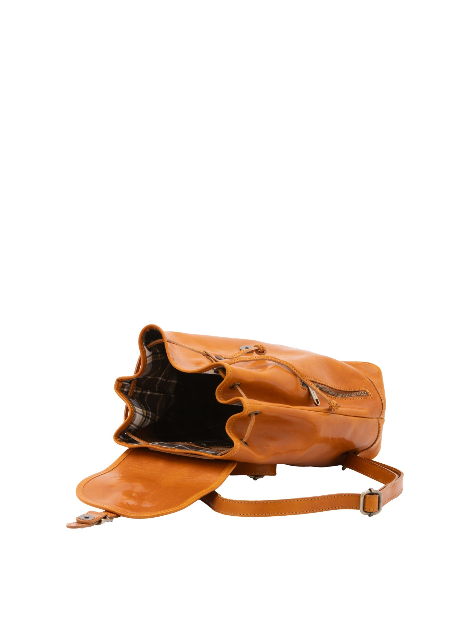 Borsa a spalla da donna 100% pelle artigianale 5533-Senape I Fratelli