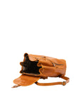 Borsa a spalla da donna 100% pelle artigianale 5533-Senape I Fratelli