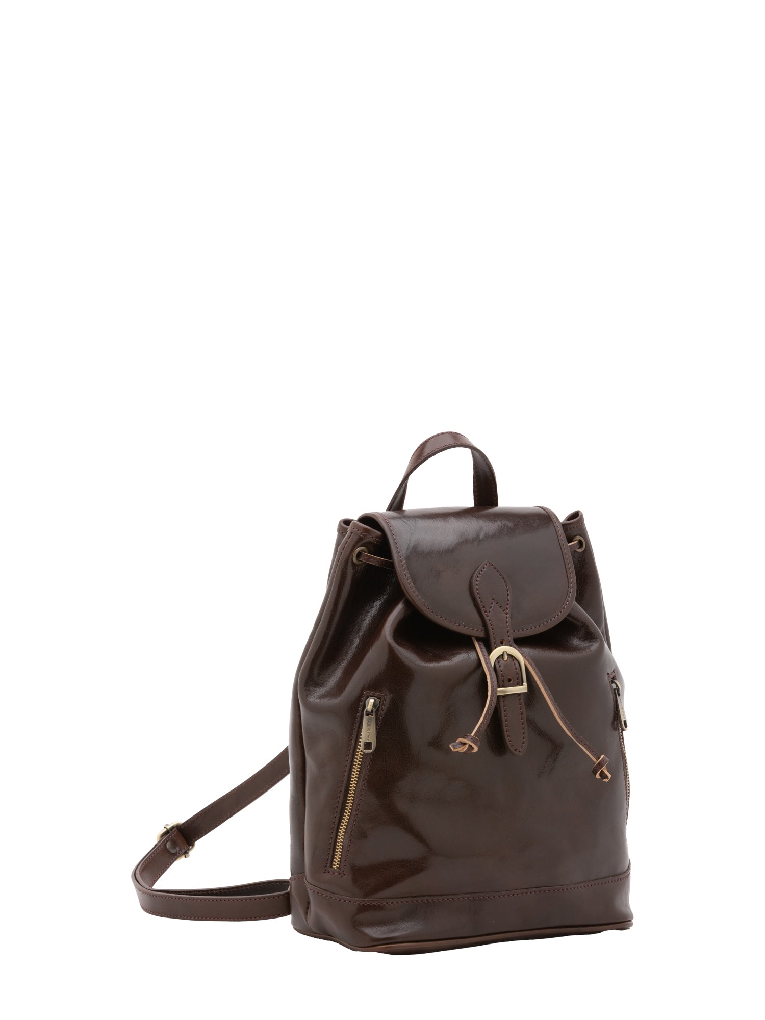 Borsa a spalla da donna 100% pelle artigianale 5533-Tmoro I Fratelli