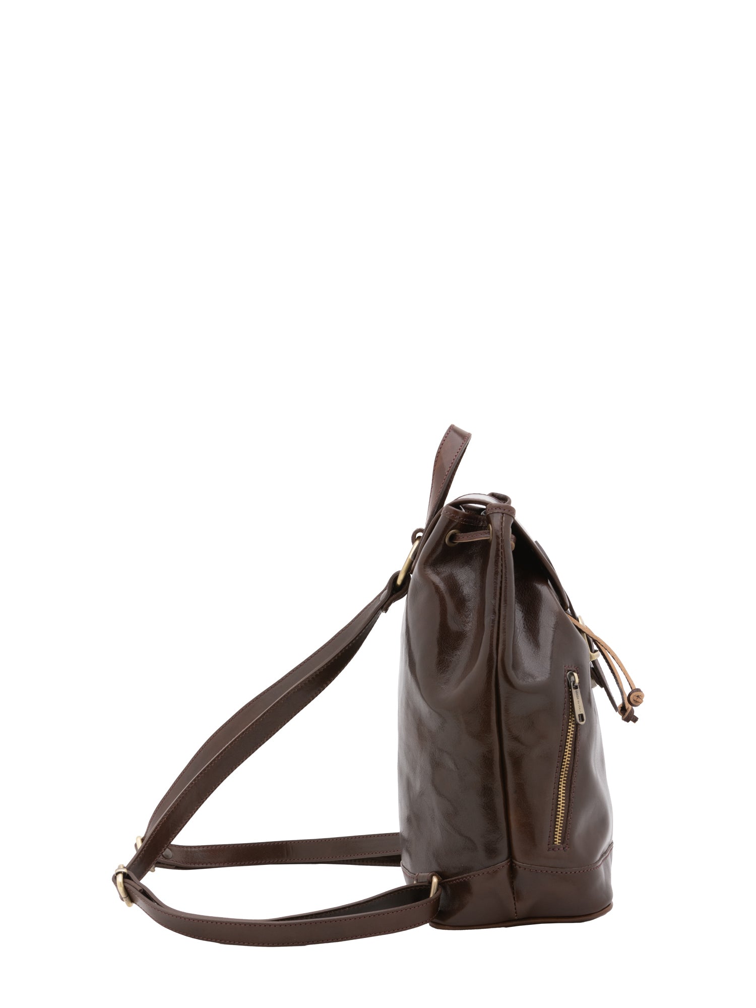 Borsa a spalla da donna 100% pelle artigianale 5533-Tmoro I Fratelli