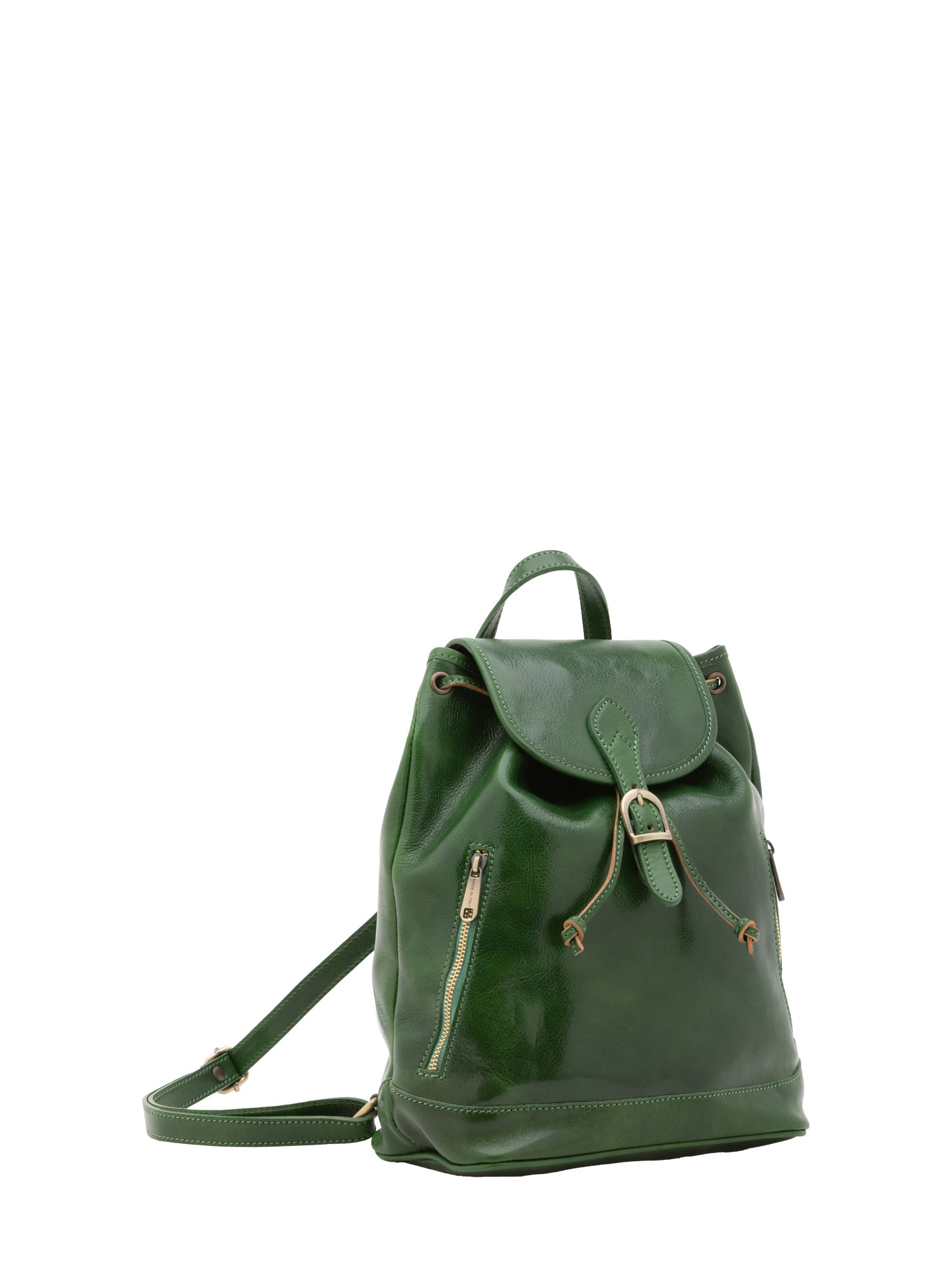 Borsa a spalla da donna 100% pelle artigianale 5533-Verde I Fratelli
