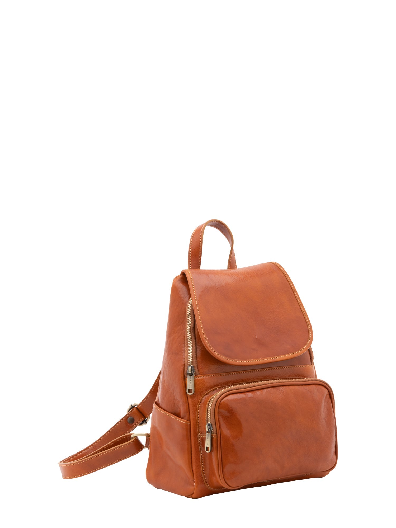 Borsa a spalla da donna Vera pelle 5534-Cognac I Fratelli